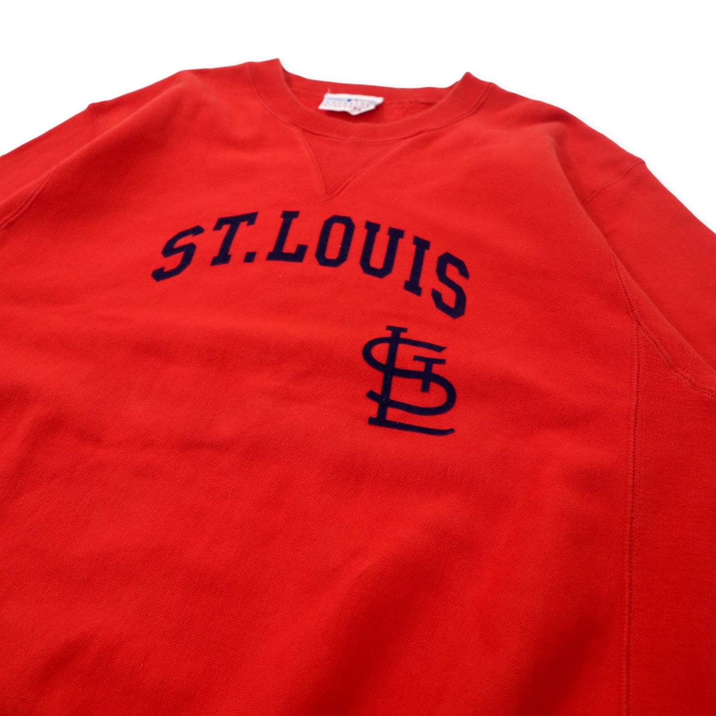 MLB ベースボール スウェット XL レッド コットン 裏起毛 前V リバースウィーブ仕様 ST. LOUIS CARDINALS ビッグサイズ GENUINE MERCHANDISE