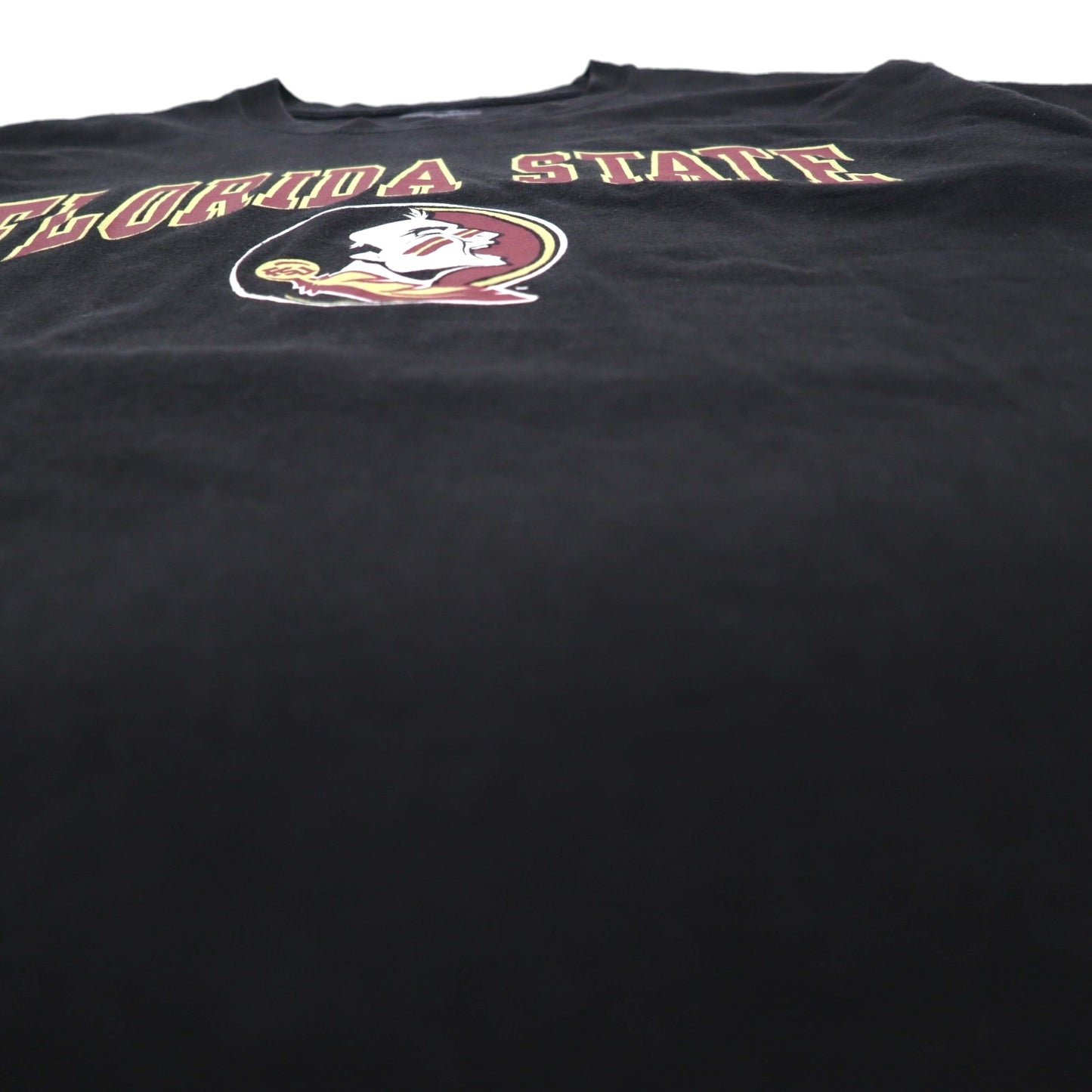 Champion College Print T-Shirt, XL, Black Cotton, Florida State Arch Logo