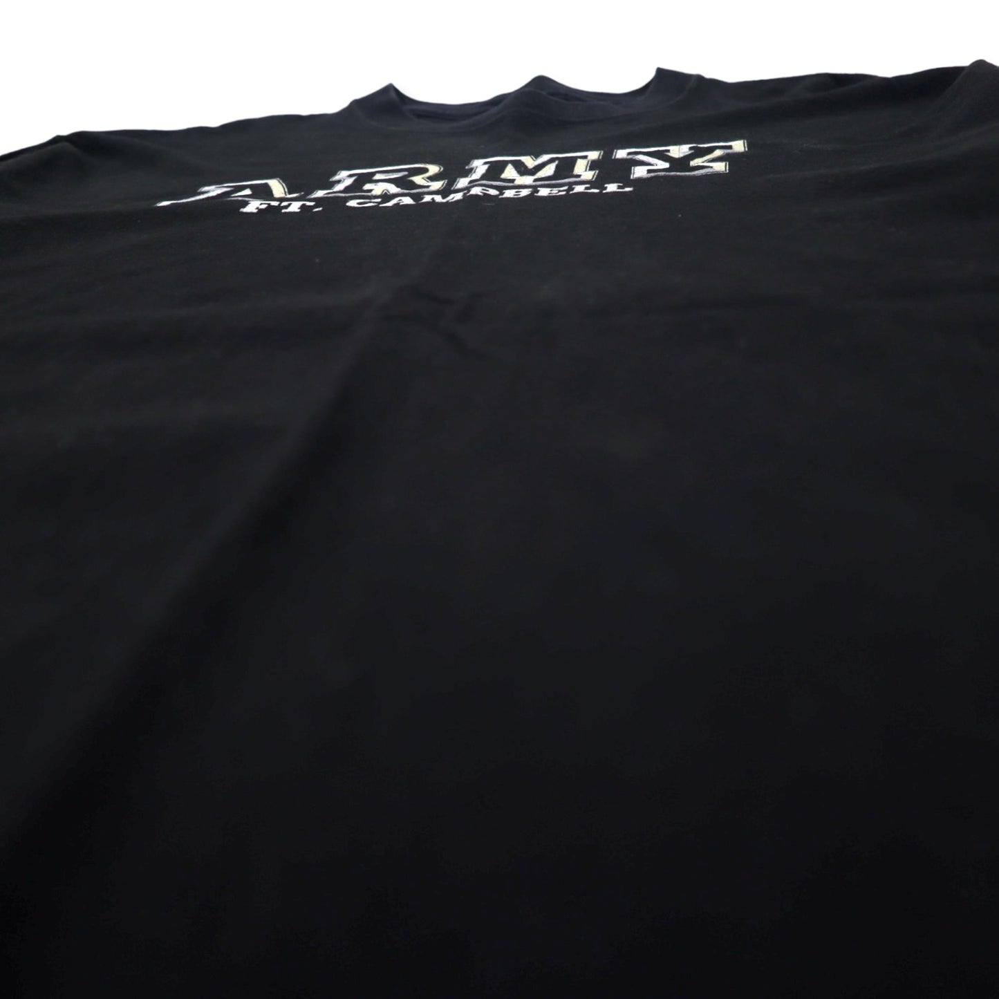 US ARMY USA Made 90s Printed T-Shirt L Black Cotton SOFFE'S Choice