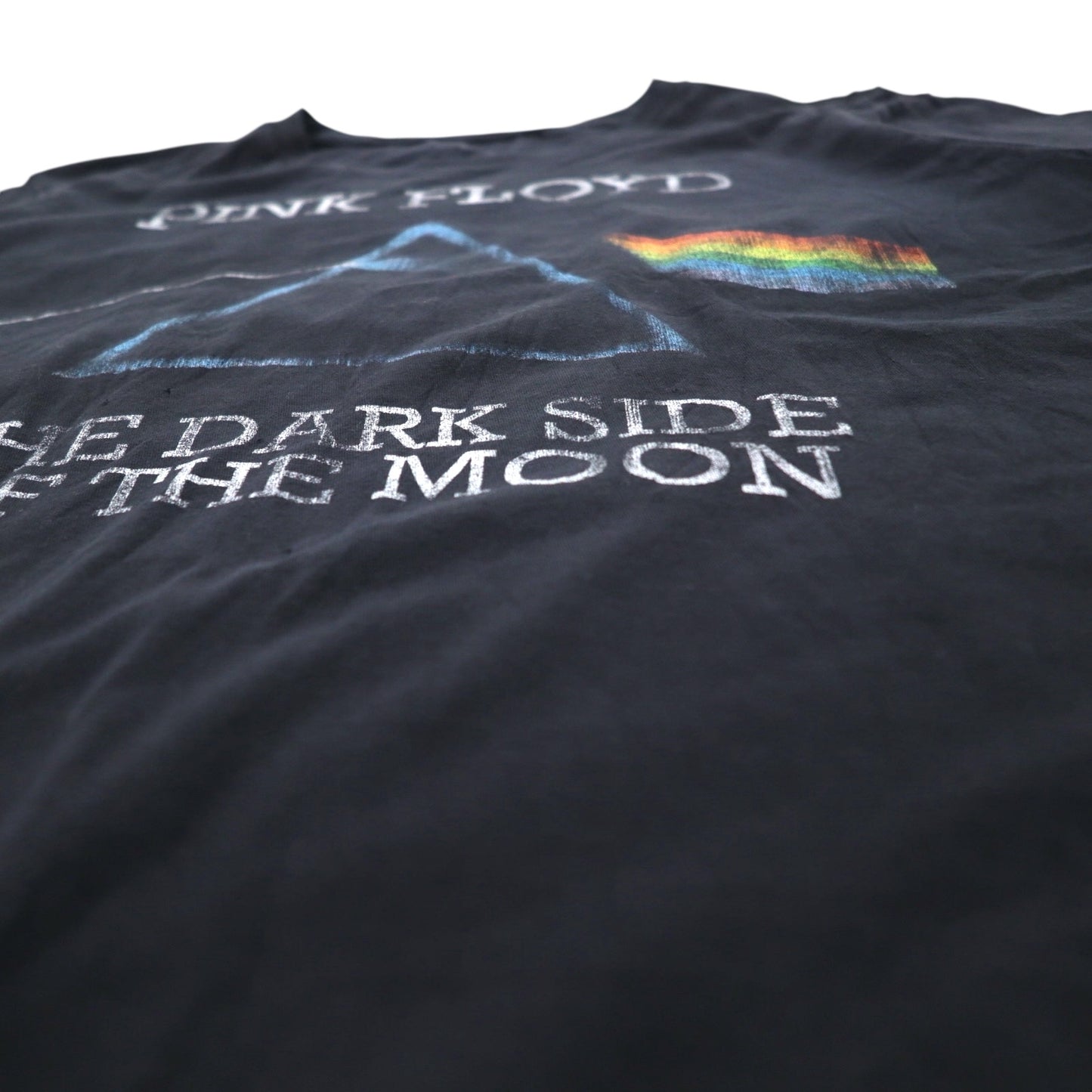 PINK FLOYD Pink Floyd Band T-Shirt XL Black THE DARK SIDE OF THE MOON Madness Big Size Made in Mexico