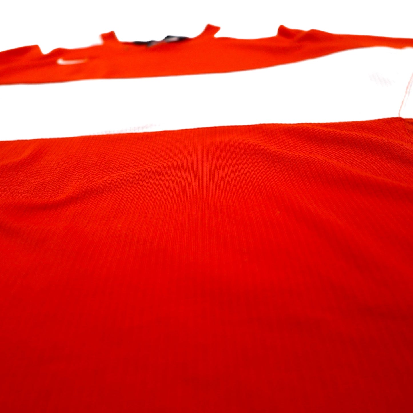 NIKE 00年代 TEAM ゲームシャツ L オレンジ ポリエステル スウォッシュロゴ