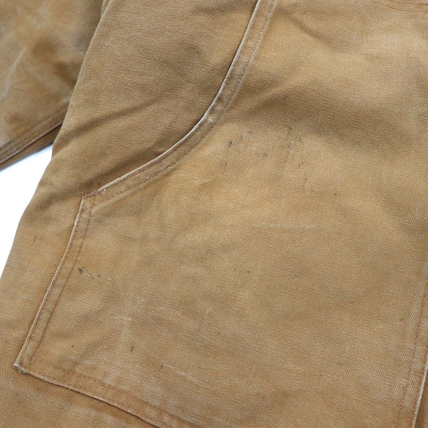 Carhartt USA製 ダック トラディショナルコート カバーオール 46 TALL ベージュ コットン 襟コーデュロイ キルティングライナー 中綿 Arctic Traditional Coat C03