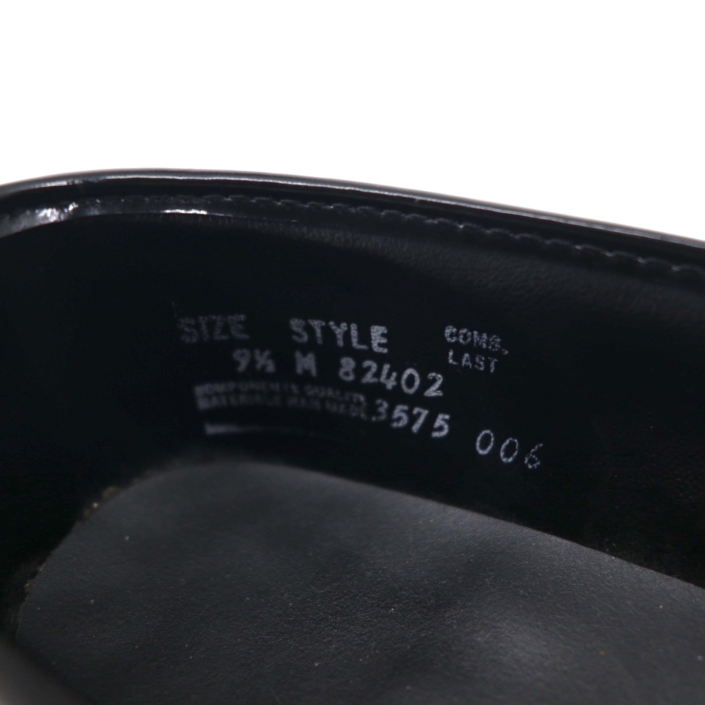 Vintage Patent Leather Loafers USA製 ヴィンテージ エナメルレザー ローファー 27.5cm ブラック