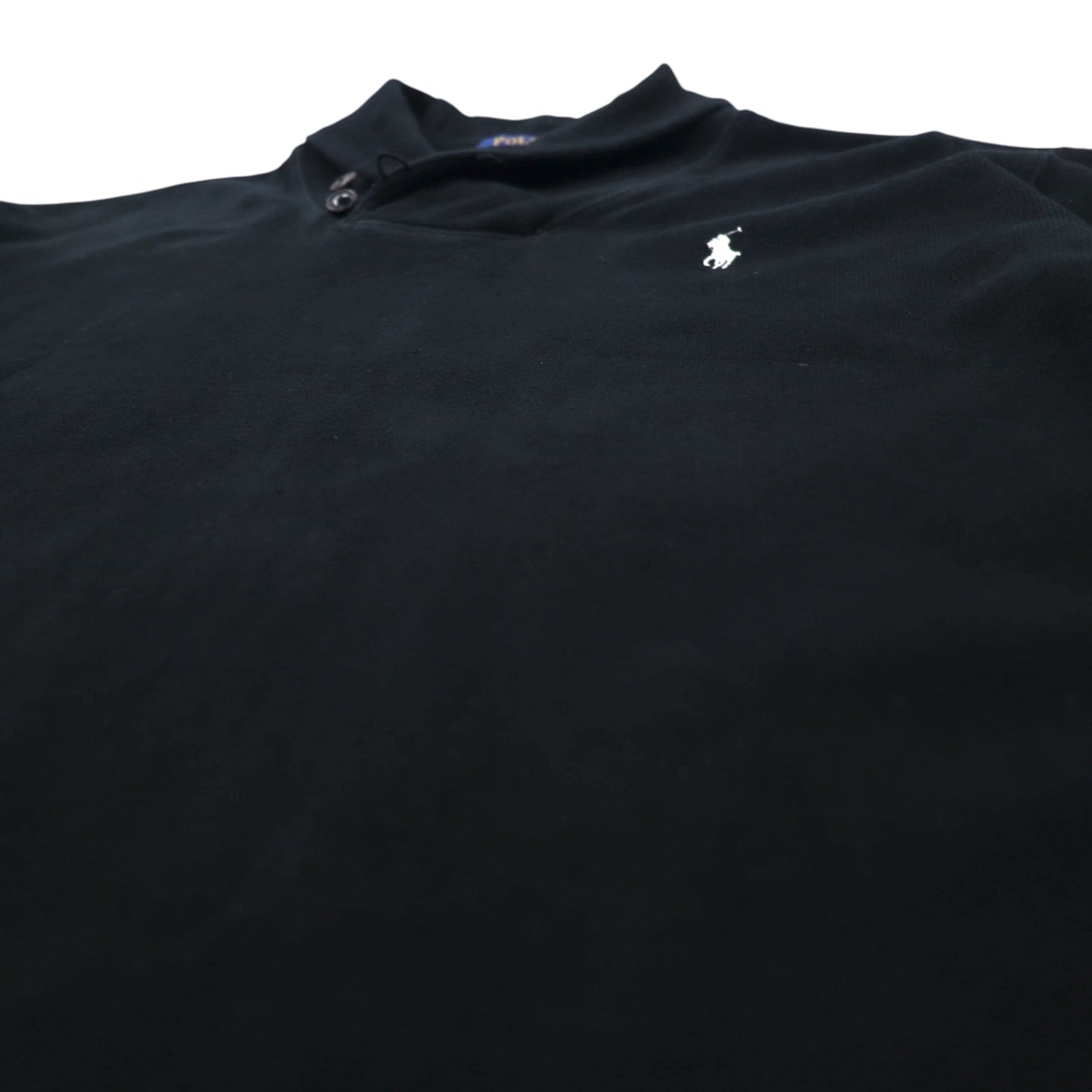 POLO RALPH LAUREN ショールカラー スウェット XL ブラック コットン スモールポニー刺繍