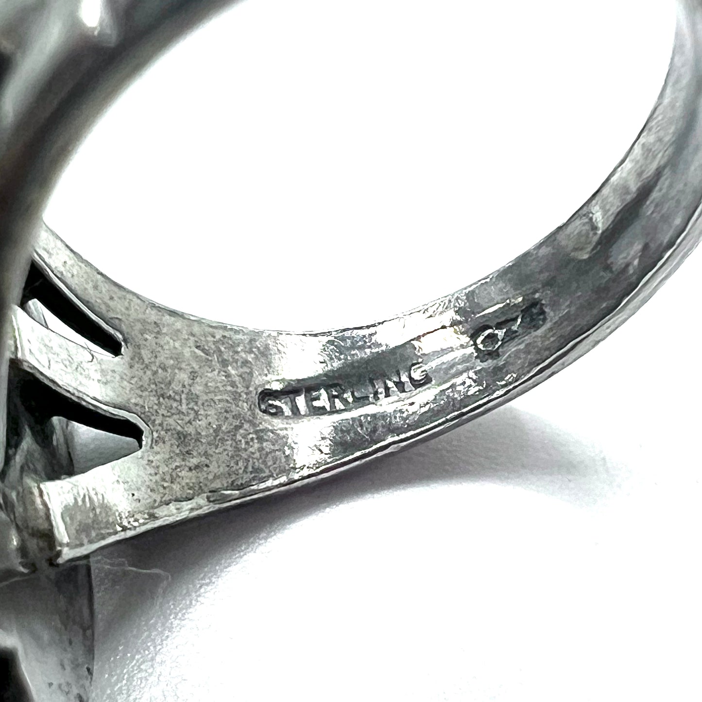 Vintage Navajo Turquoise Ring インディアンジュエリー ナバホ族 ターコイズリング 指輪 9号 STERLING SILVER ブルー ピンキーリング