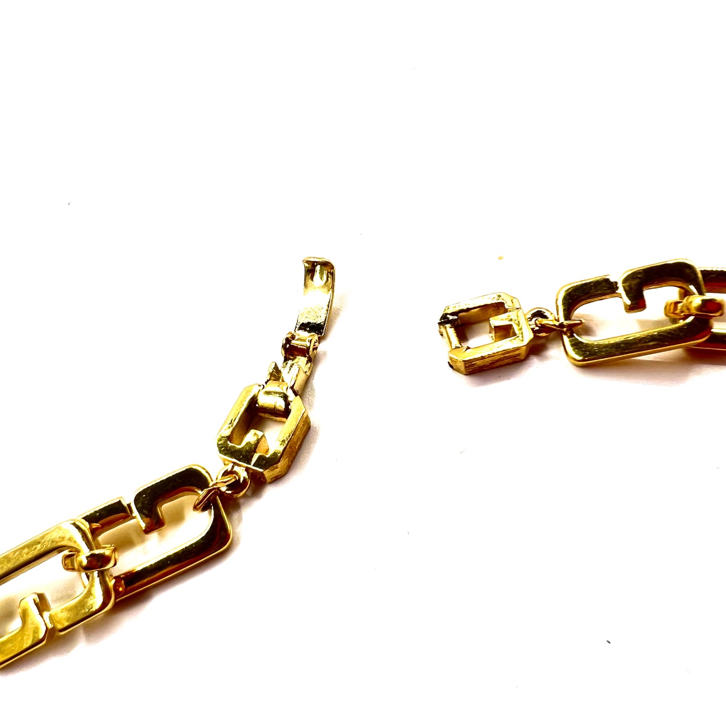 GIVENCHY 2WAY choker bracelet necklace gold logo motif vintage old