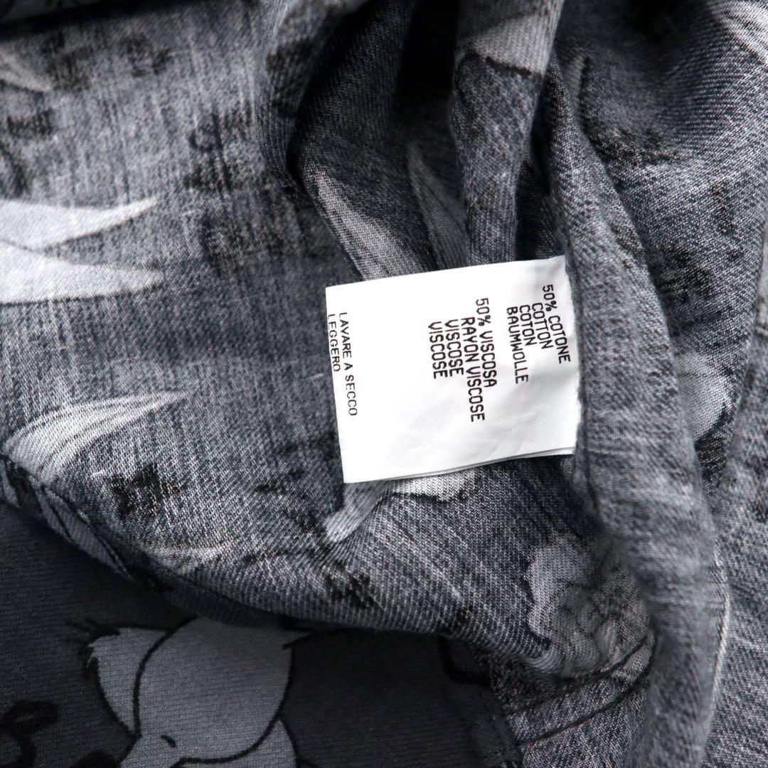 JC de CASTELBAJAC × Warner Bros Character All Over Pattern Button Down Shirt XXL Gray Cotton Bugs Bunny 90's Made in Italy