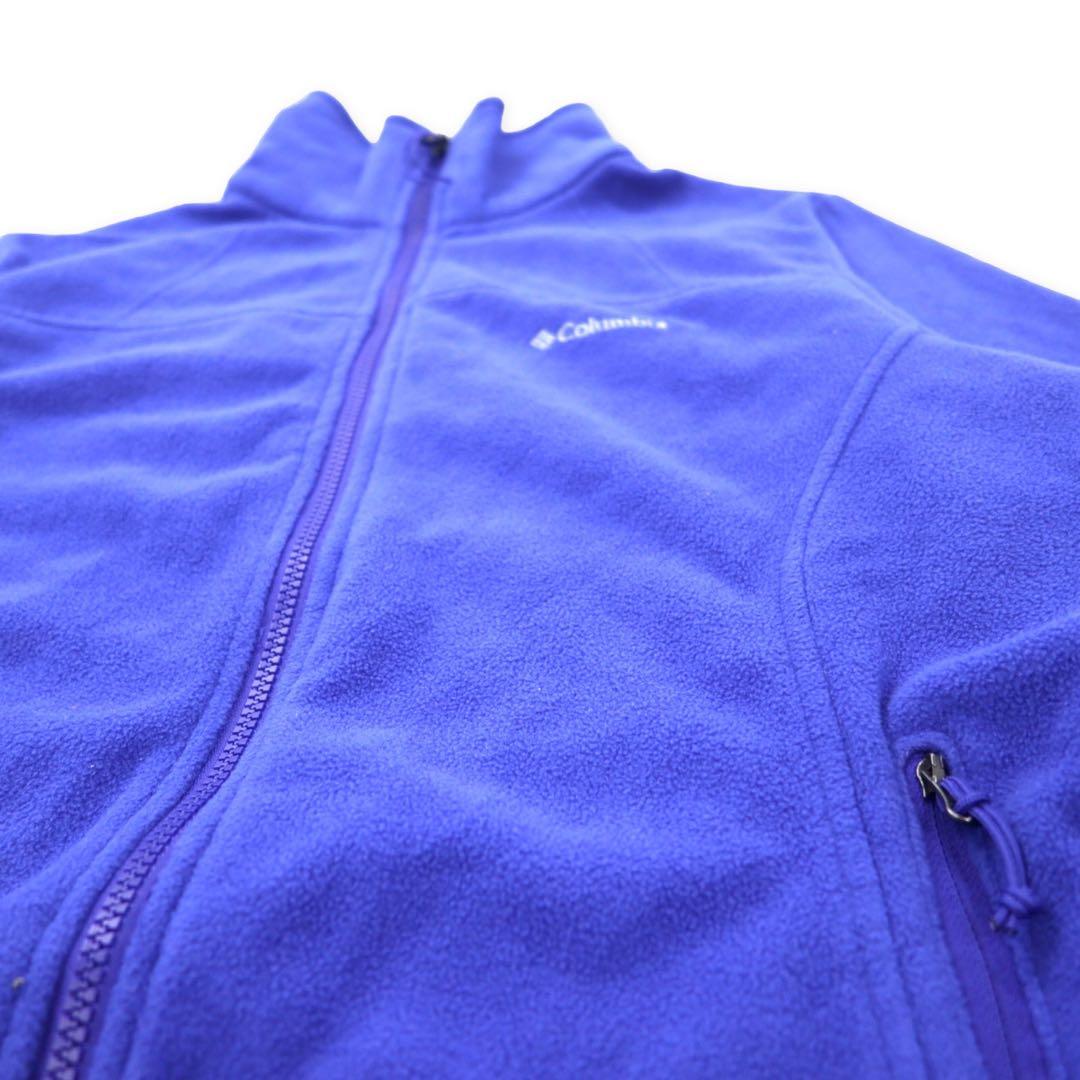 Columbia Full Zip Fleece Jacket L Blue Polyester Logo Embroidery Women's Benton Springs Full Zip Fleece Jacket XL0098