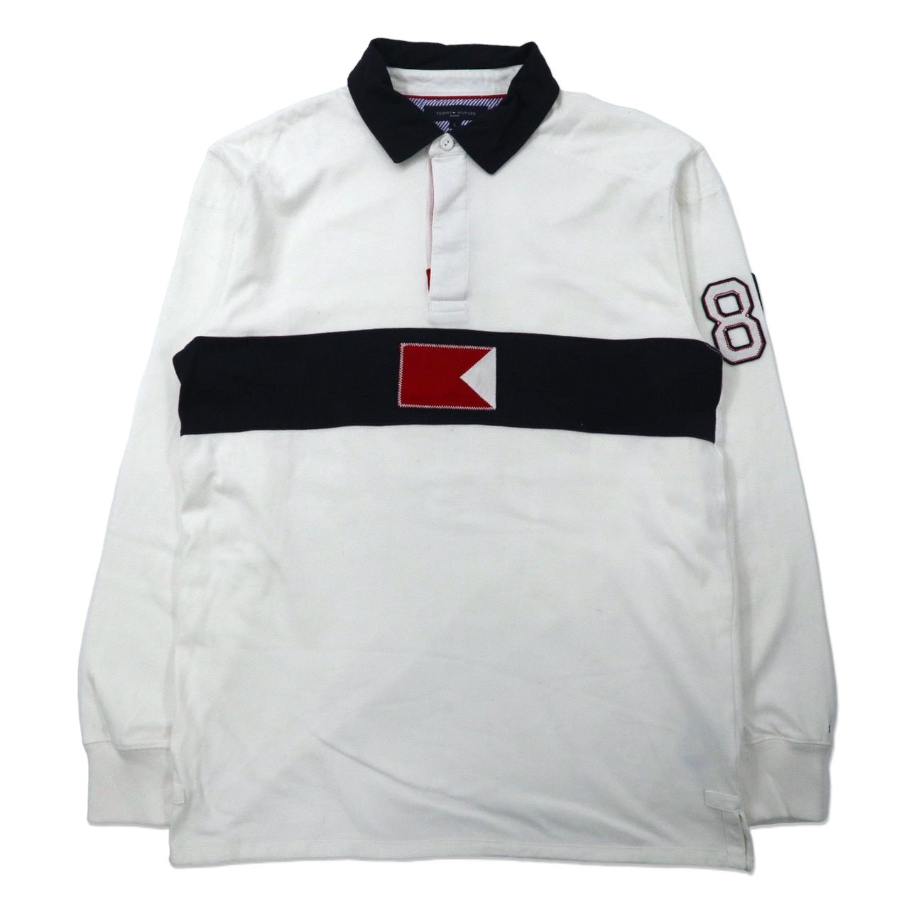 TOMMY HILFIGER SAILING ビッグサイズ ラガーシャツ L ホワイト