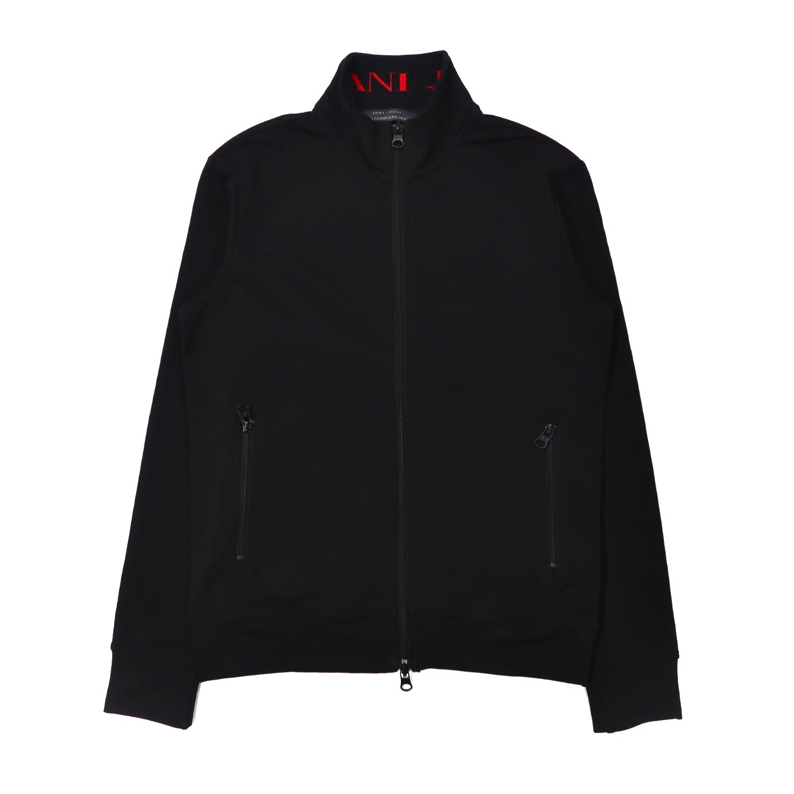 Armani Jeans Double Zip Track Jacket M Black 30th Anniversary Model