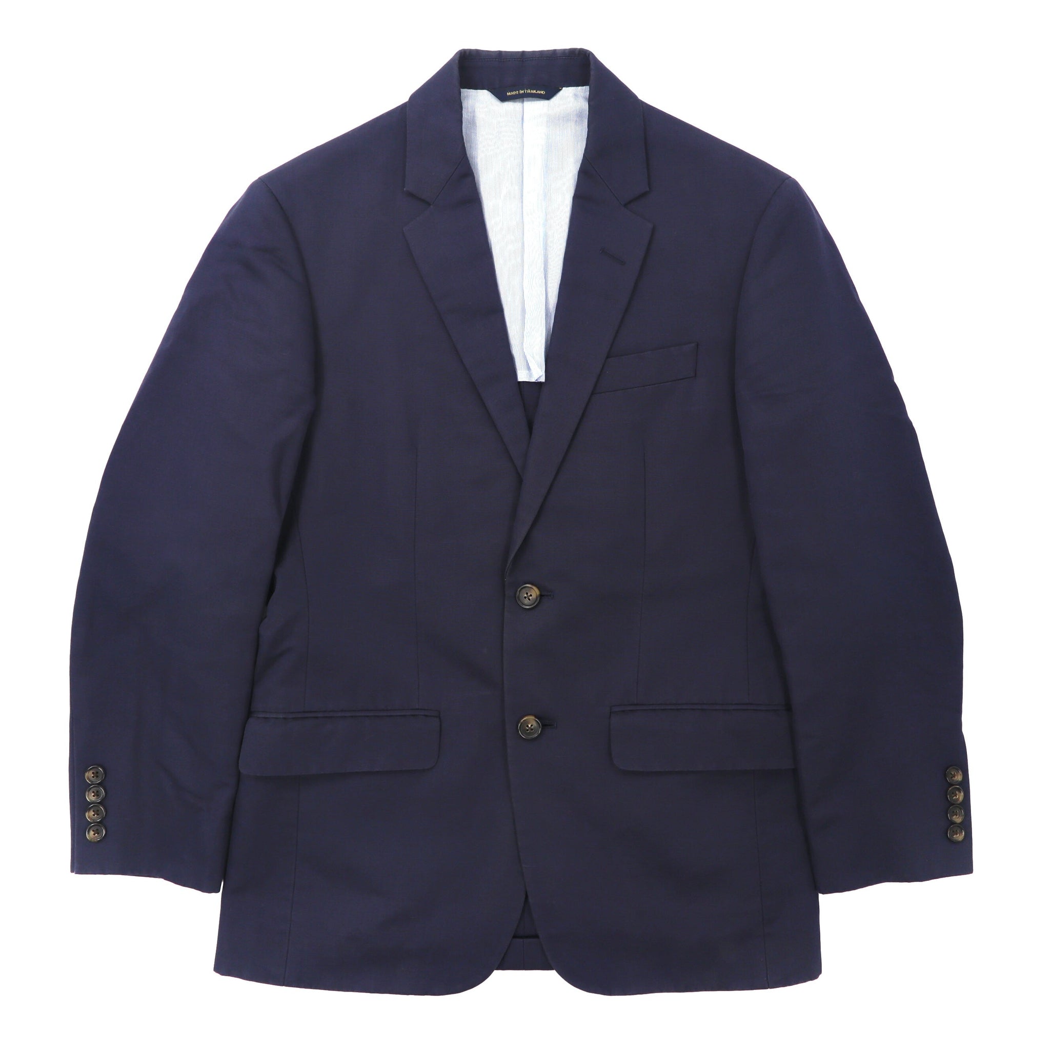 BROOKS BROTHERS 2B Tailored Jacket 37 Navy Cotton – 日本然