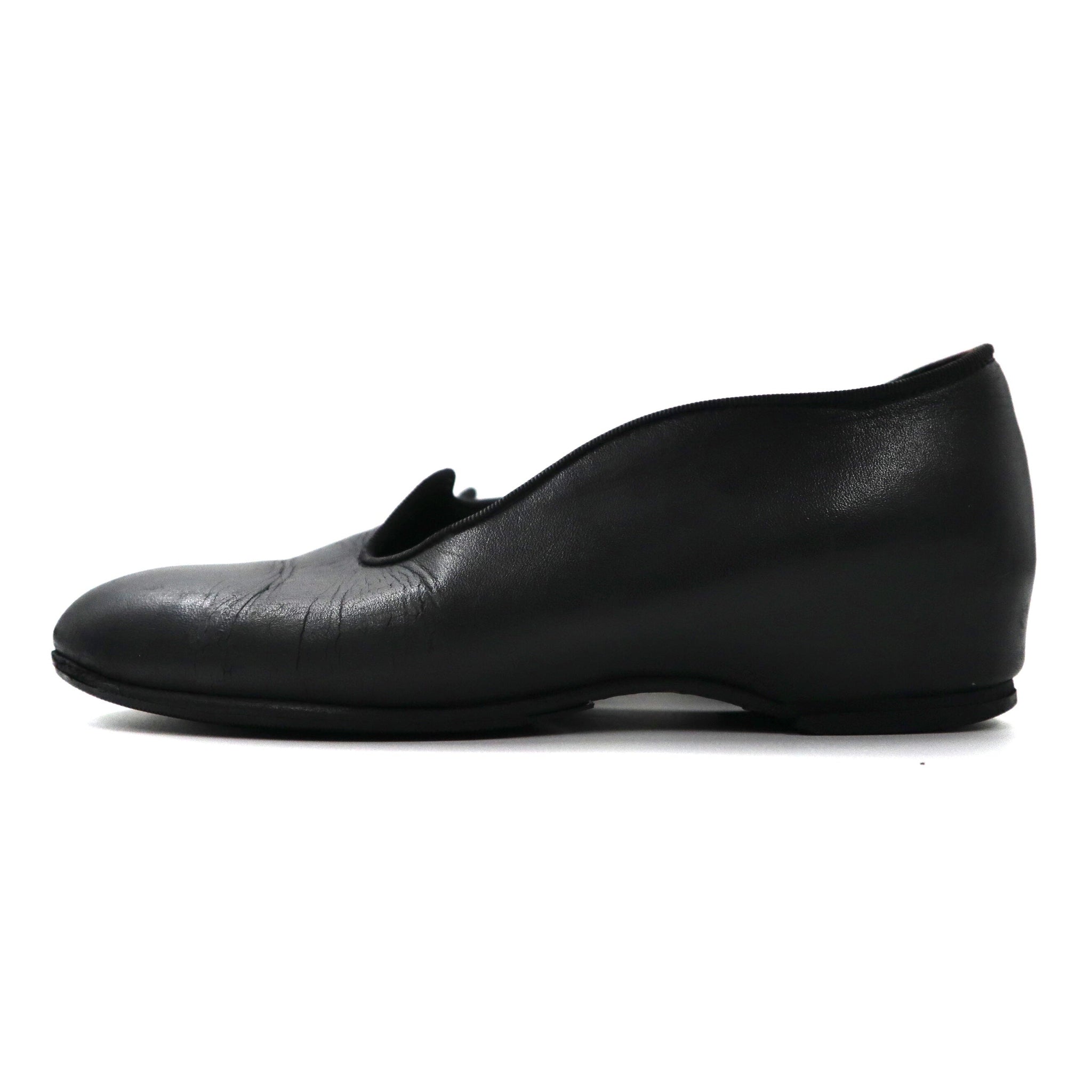 COMME des GARCONS Flat Leather Shoes US5.5 Black Japan MADE – 日本