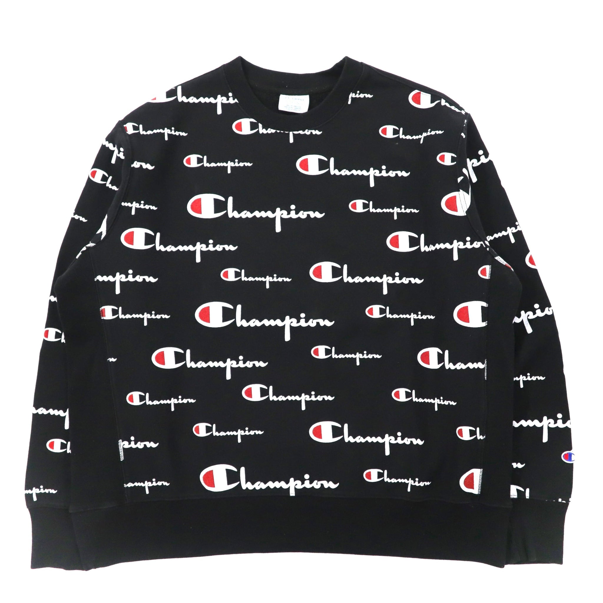 CHAMPION Big Size Reverse Weave Sweatshirt 4XL Black Cotton