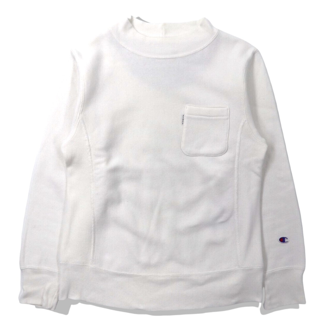 Champion x MT Design 3776 Bottle Neck Sweatshirt M White Cotton