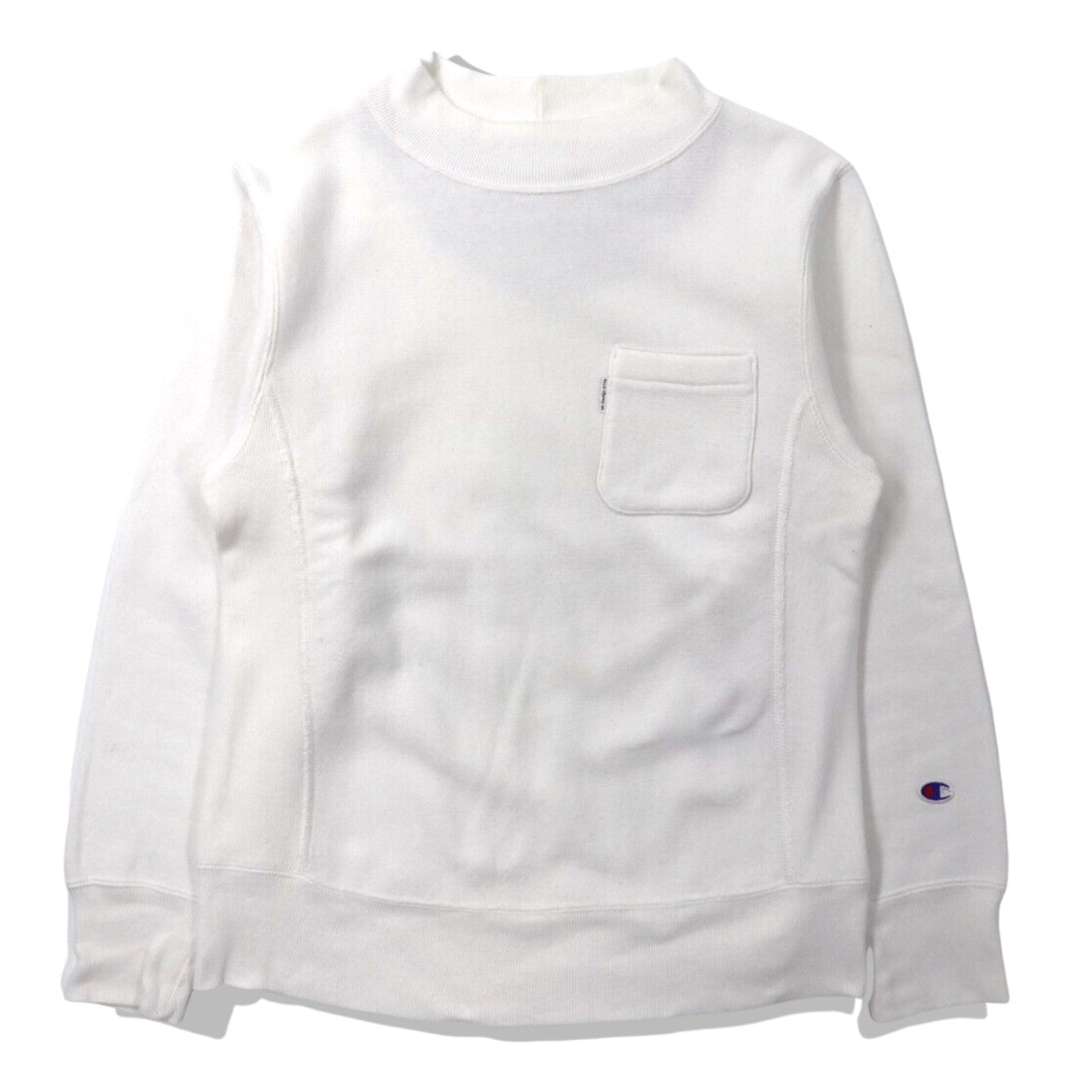 Champion x MT Design 3776 Bottle Neck Sweatshirt M White Cotton 