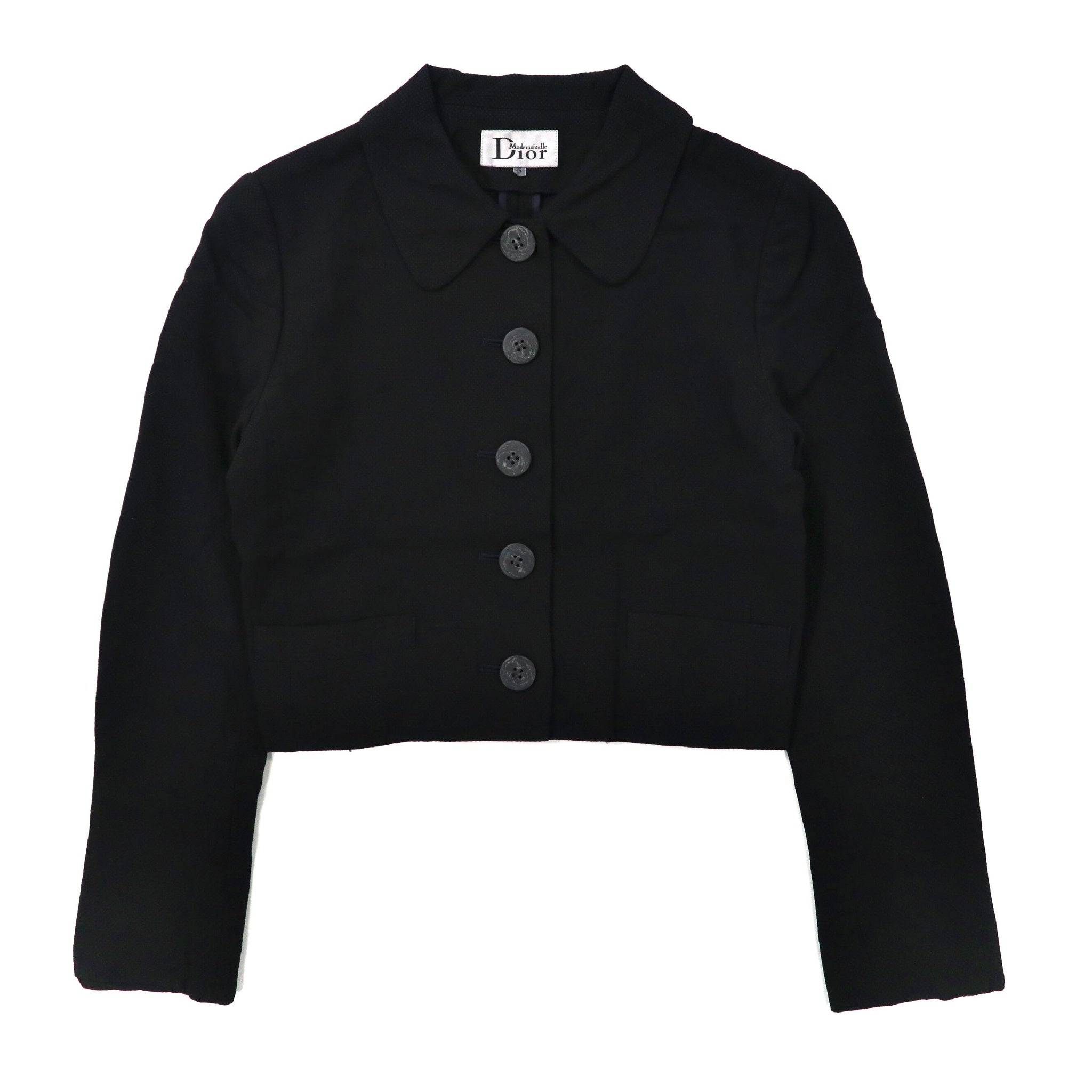 Christian Dior Box Cylouette Design Jacket S Black Rayon