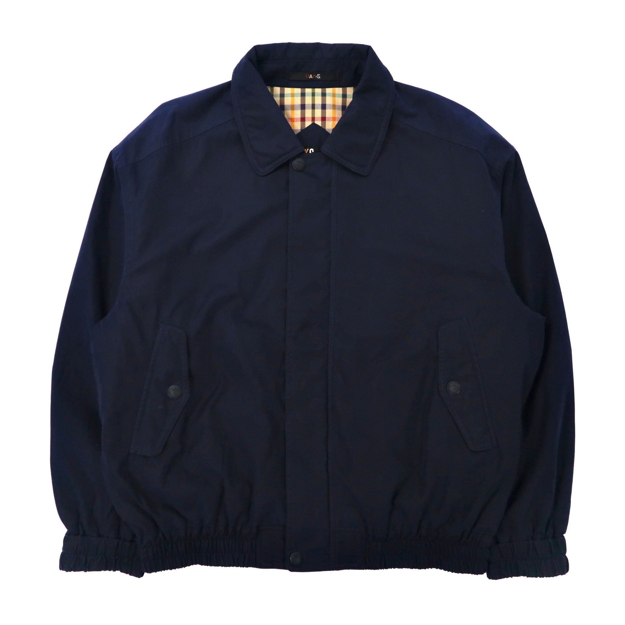 DAKS Swing Top Harrington Jacket L Navy Polyester Vintage Japan