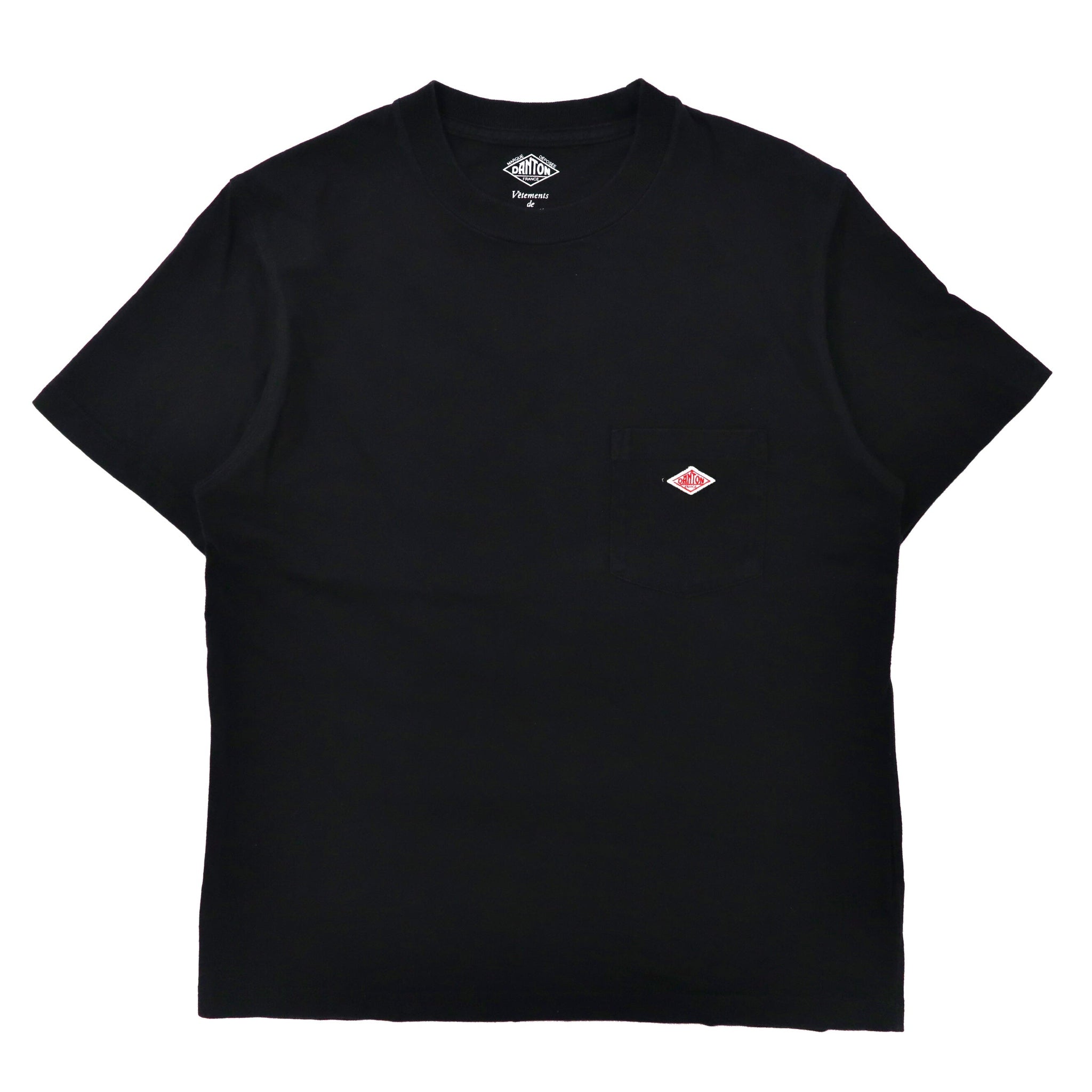 DANTON × BEAMS ポケットTシャツ 34 ブラック コットン ビームス40周年