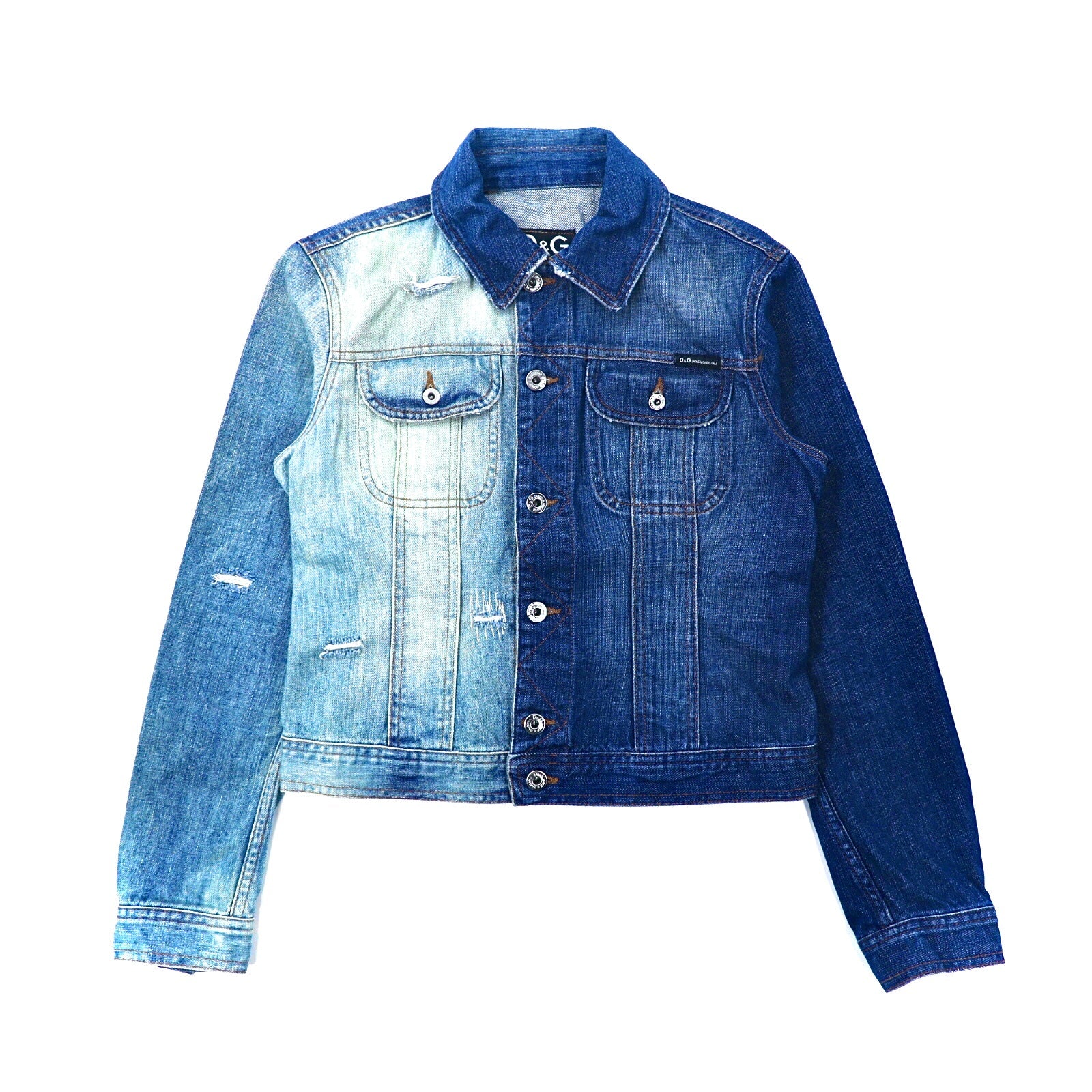 DOLCE & GABBANA Used Denim Jacket S Blue Made in Italy – 日本然リトテ