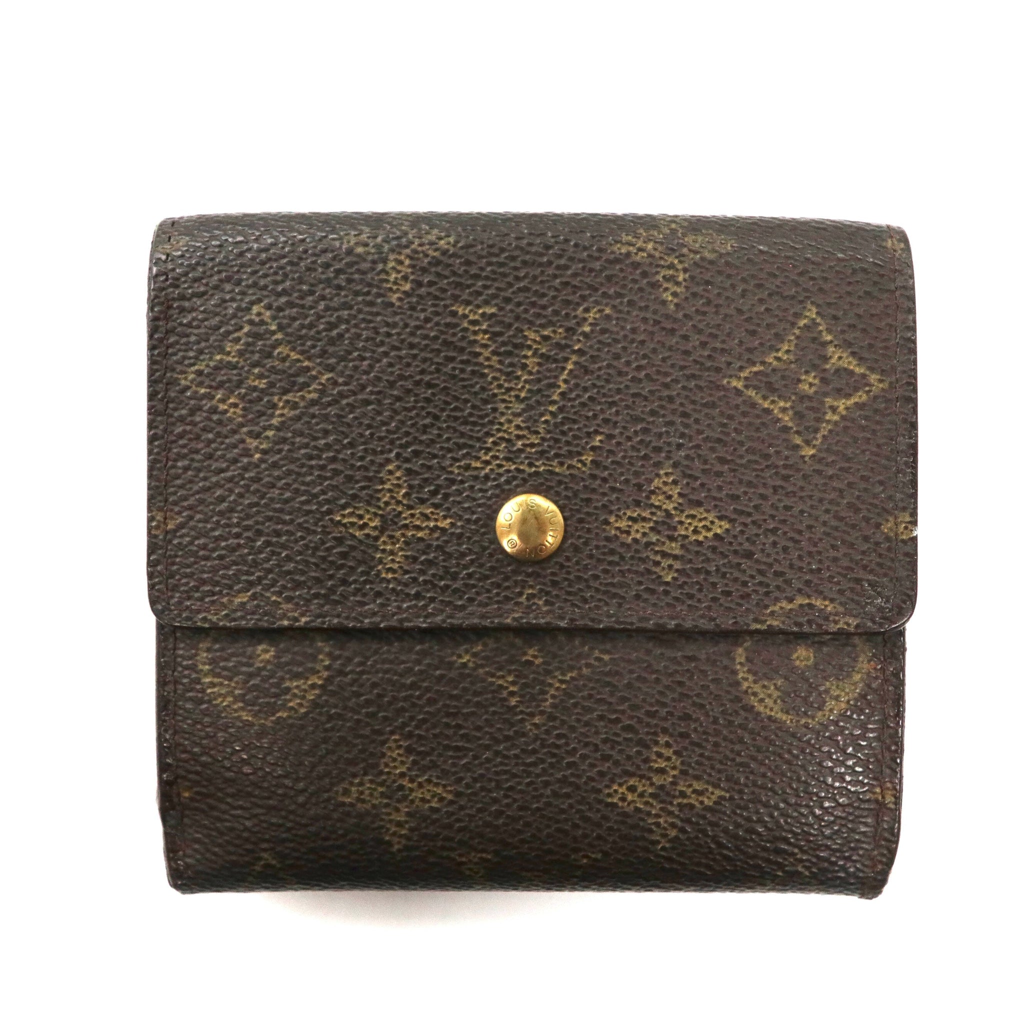 LOUIS VUITTON 3 -fold wallet Brown PVC W Hook MONOGRAM Porte ...モノグラムモデル 16350円