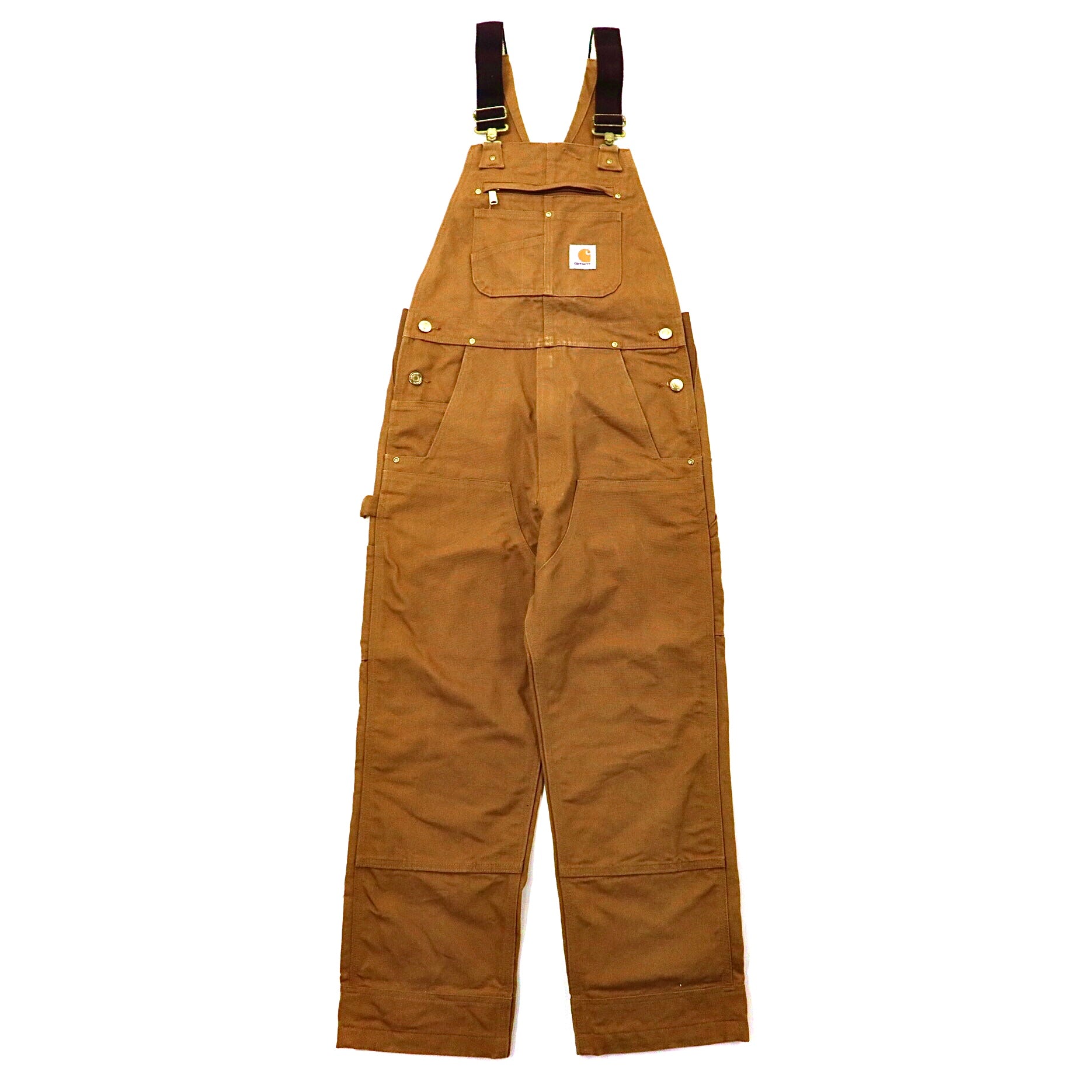 CARHARTT Double Knee Duck Overall 30 Beige Cotton Mexico MADE