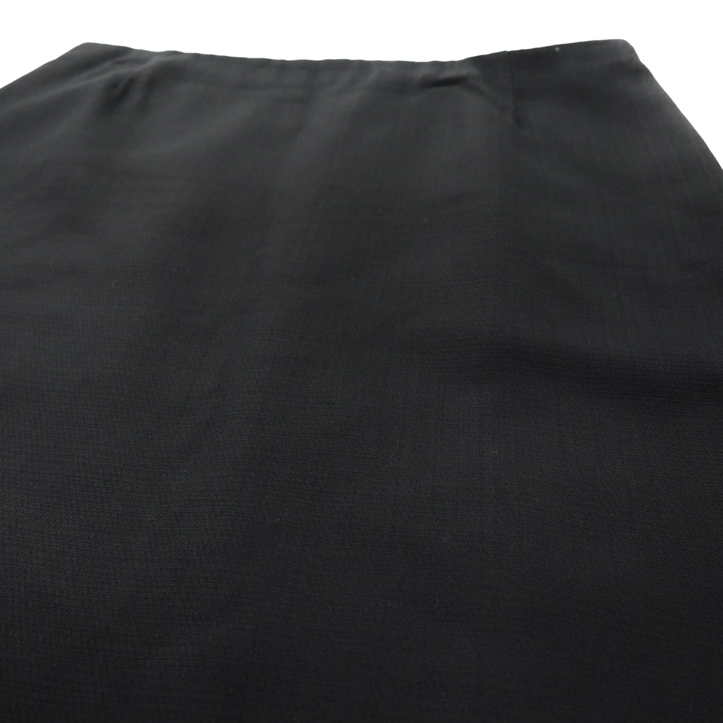 PRADA タイトスカート 44 ブラック スリット レーヨン P1809U 1CRO ルーマニア製