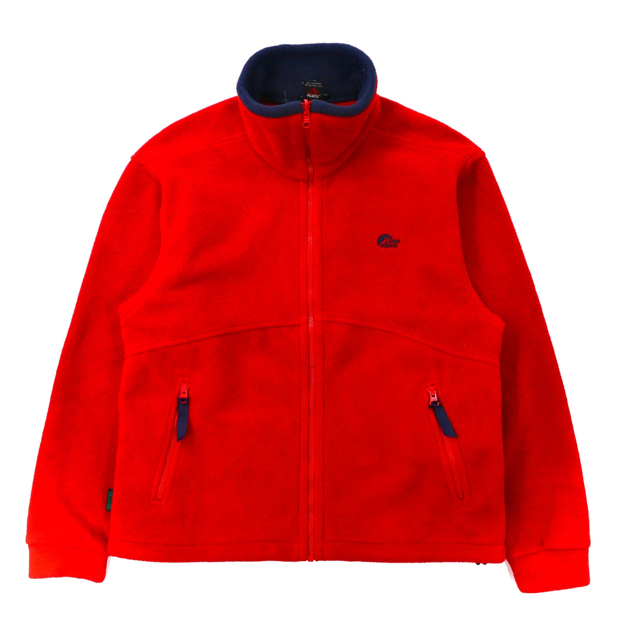 Lowe alpine full zip fleece jacket M red polyester POLARTEC