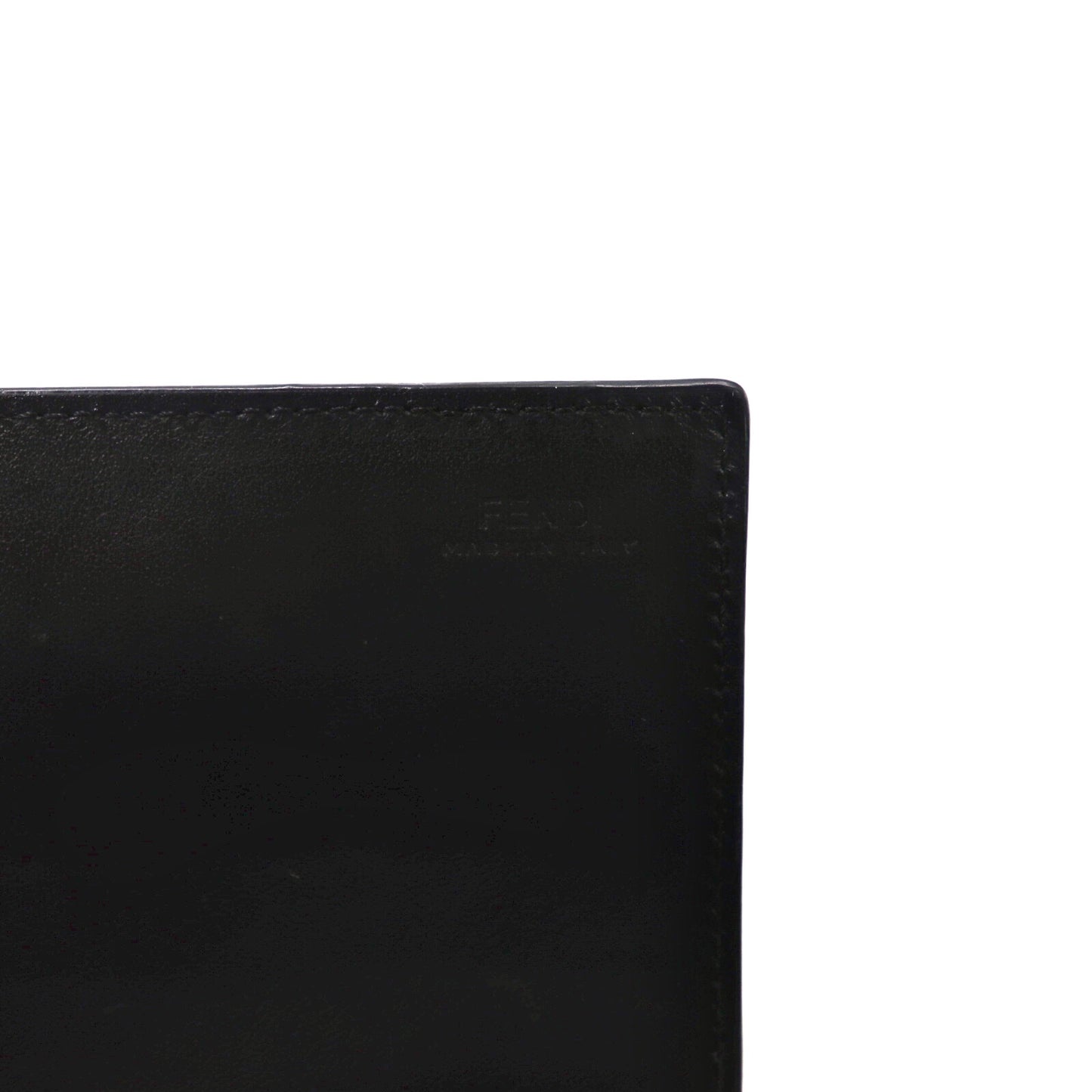 FENDI Long Wallet Black Leather Visible 8M0251 SME F0KUR Made in Italy