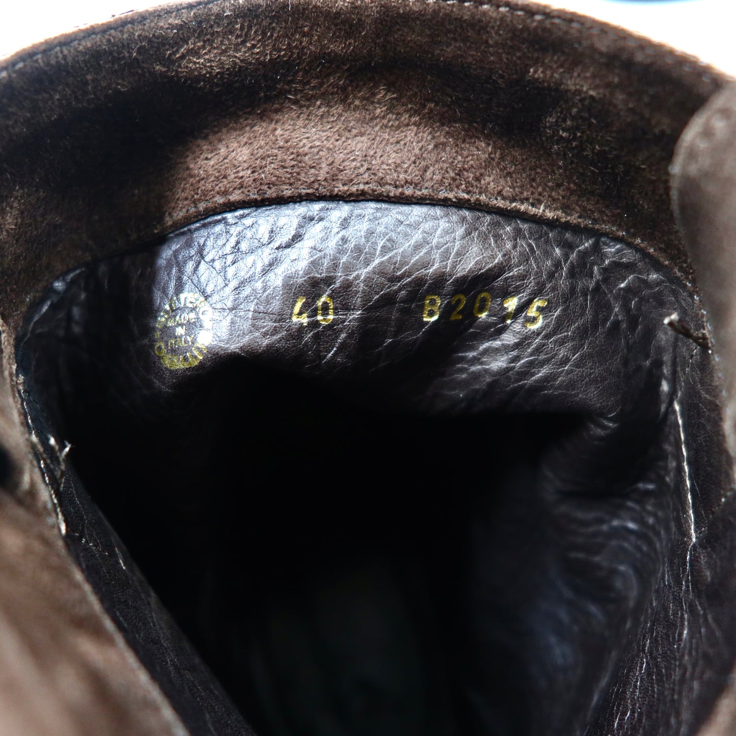 BUTTERO Pecos Boots 25cm Brown Suede Leather B2015 Made in Italy