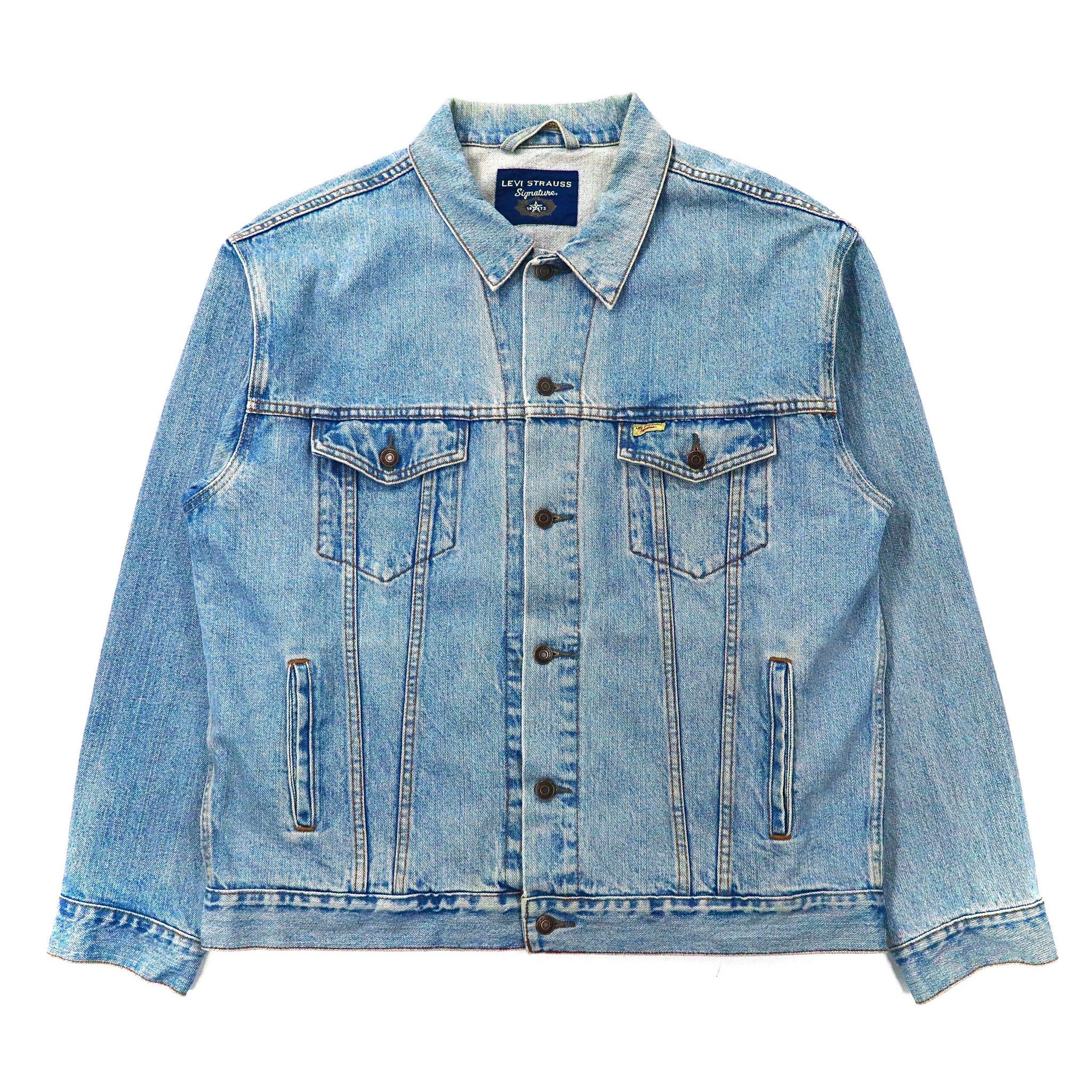 LEVI STRAUSS Signature デニムジャケット XL ブルー アイスウォッシュ