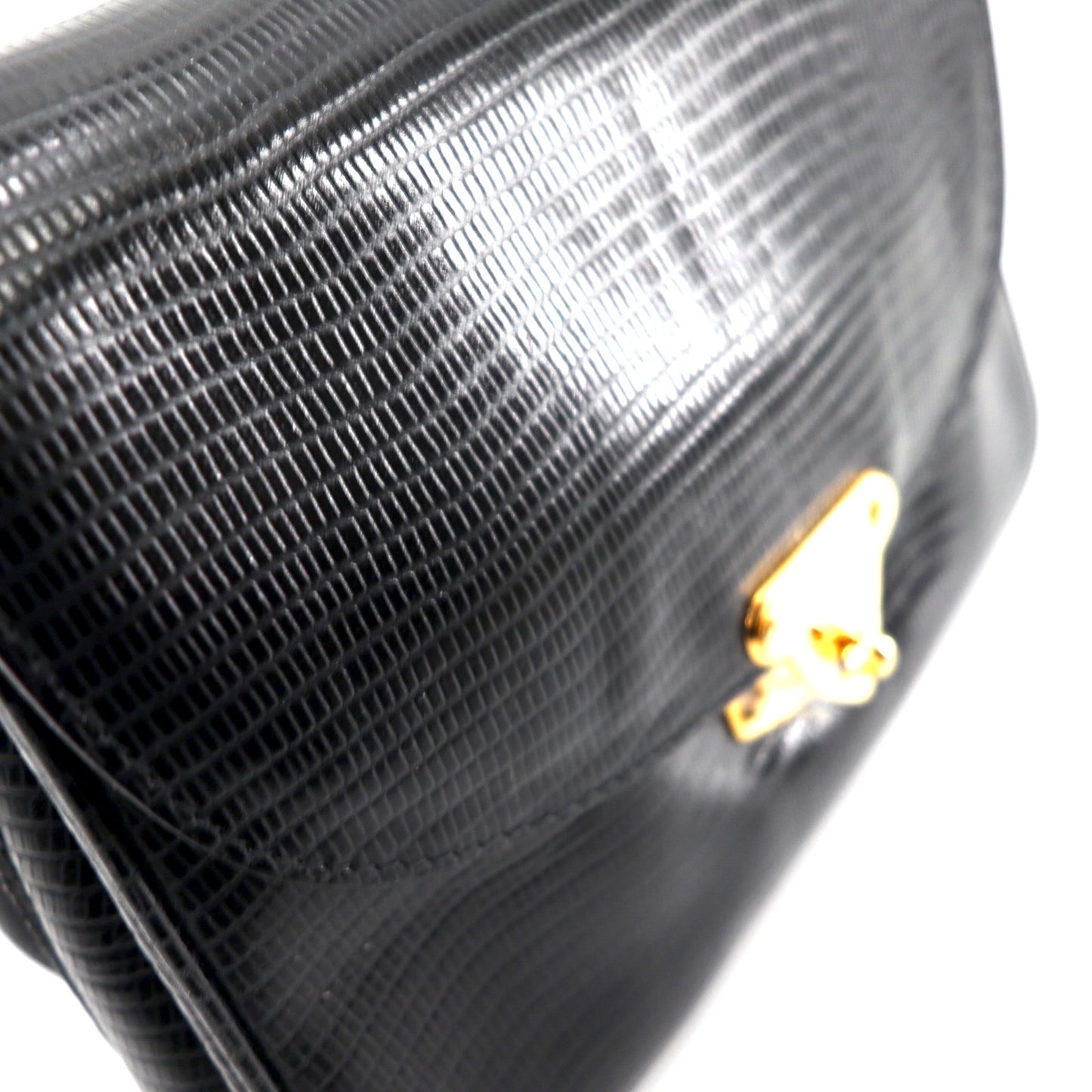 BOTTEGA VENETA ショルダーバッグ ブラック レザー型押し 未使用品