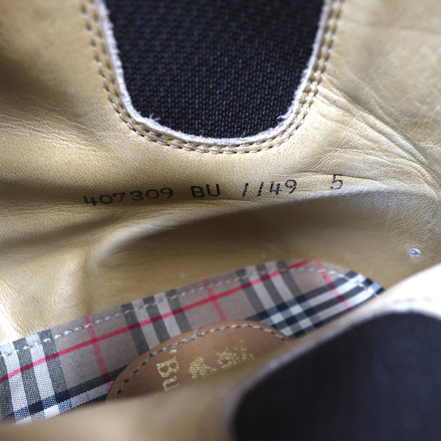 Burberrys レースアップ チェルシー サイドゴアブーツ 25-26cm ブラウン スエードレザー ストレートチップ オールド 日本製