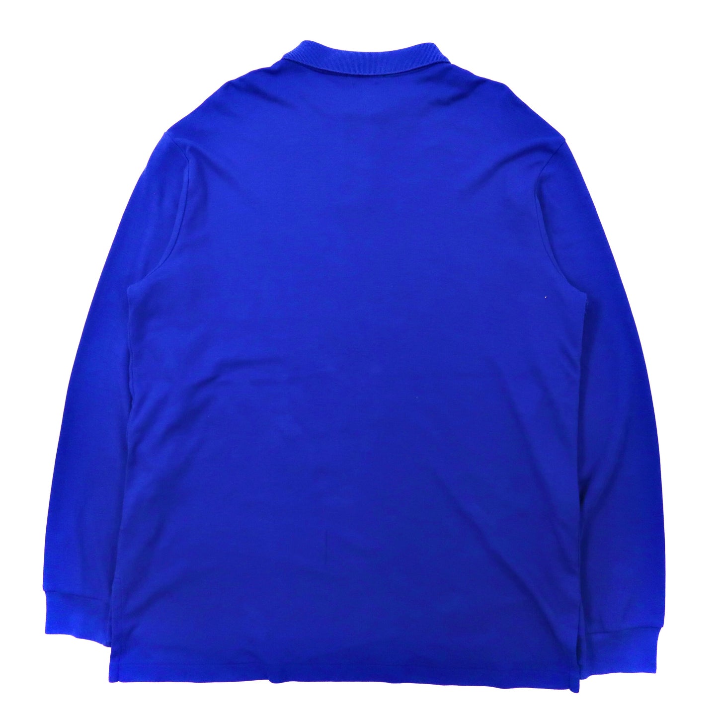POLO RALPH LAUREN ビッグサイズ 長袖ポロシャツ XL ブルー コットン CUSTOM FIT スモールポニー刺繍