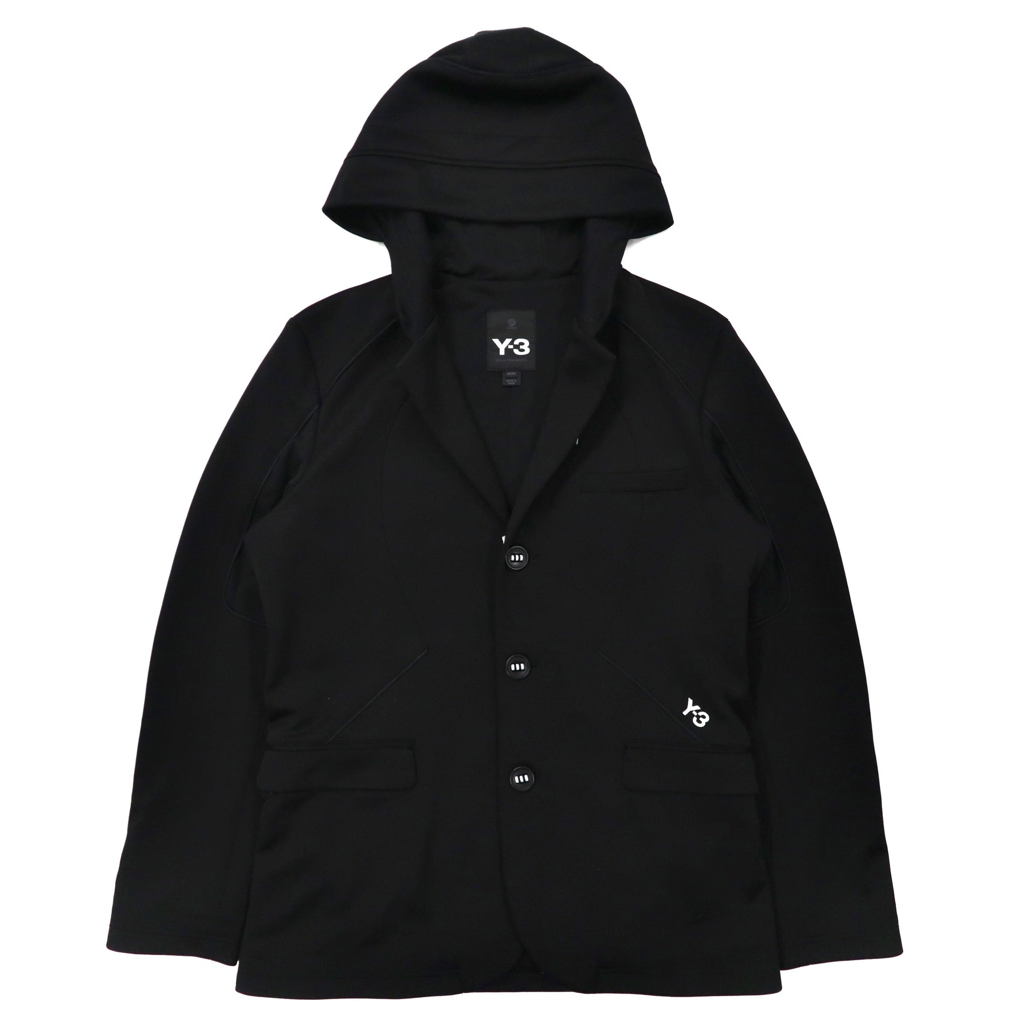 Y-3 (Adidas x YOHJI YAMAMOTO) Hooded Tailored Jacket M Black Logo