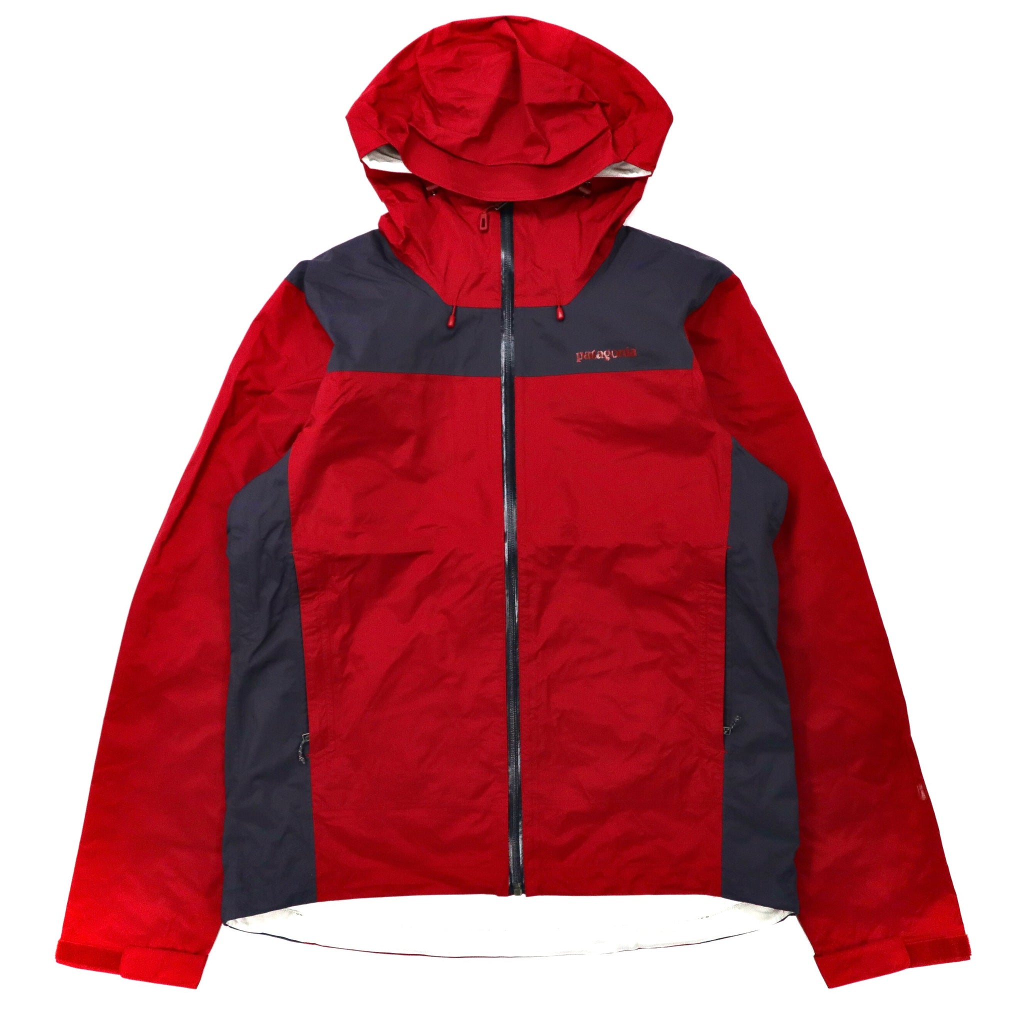 PATAGONIA Trent Shell Jacket M Red Nylon Zip 84935FA13