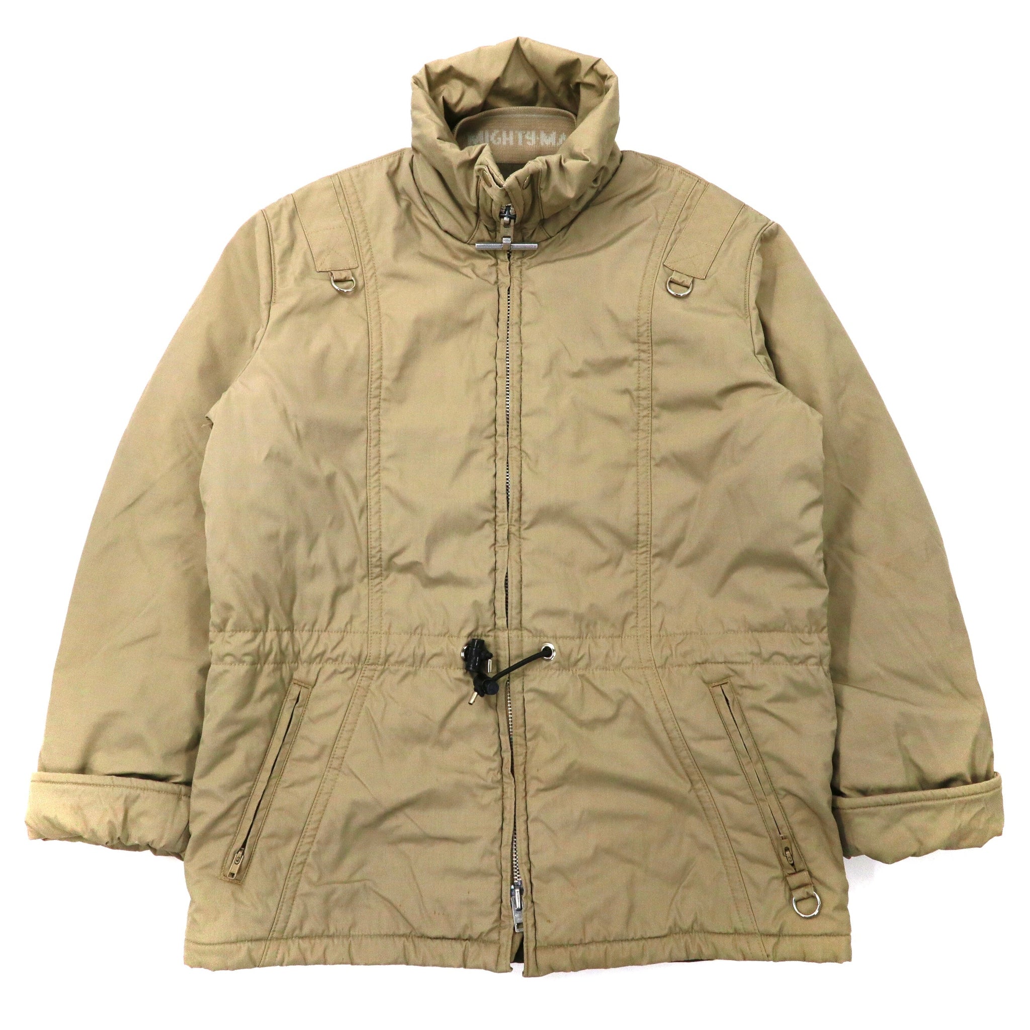 Mighty Mac Puffer Jacket 42 Beige Draw Code 70's NORSAC T-shaped