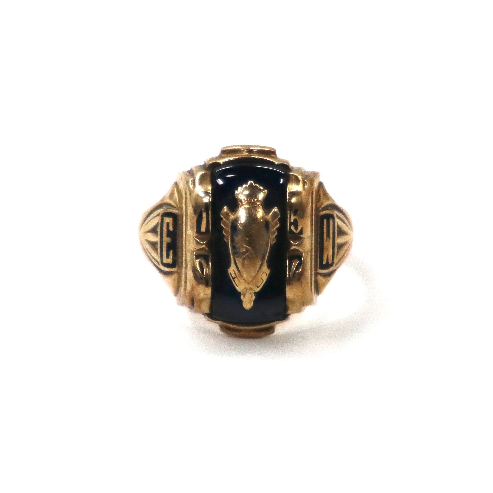 JOSTENS College Ring 10.5 US Gold 1954 MADE 10K (10 karat Gold