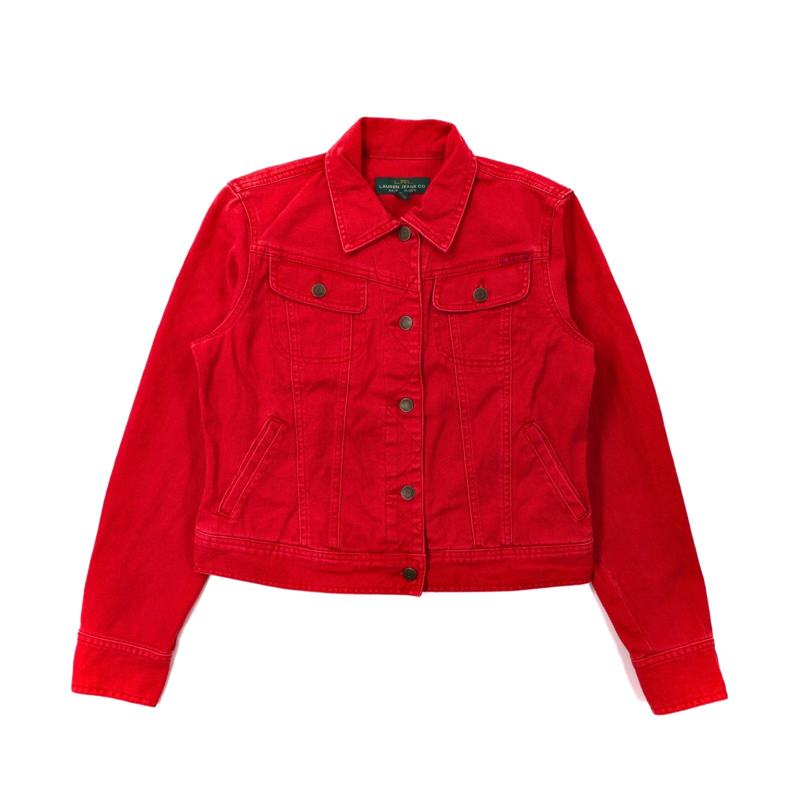 Lauren Jeans Co (Ralph Lauren) Denim Jacket M Red Cotton 