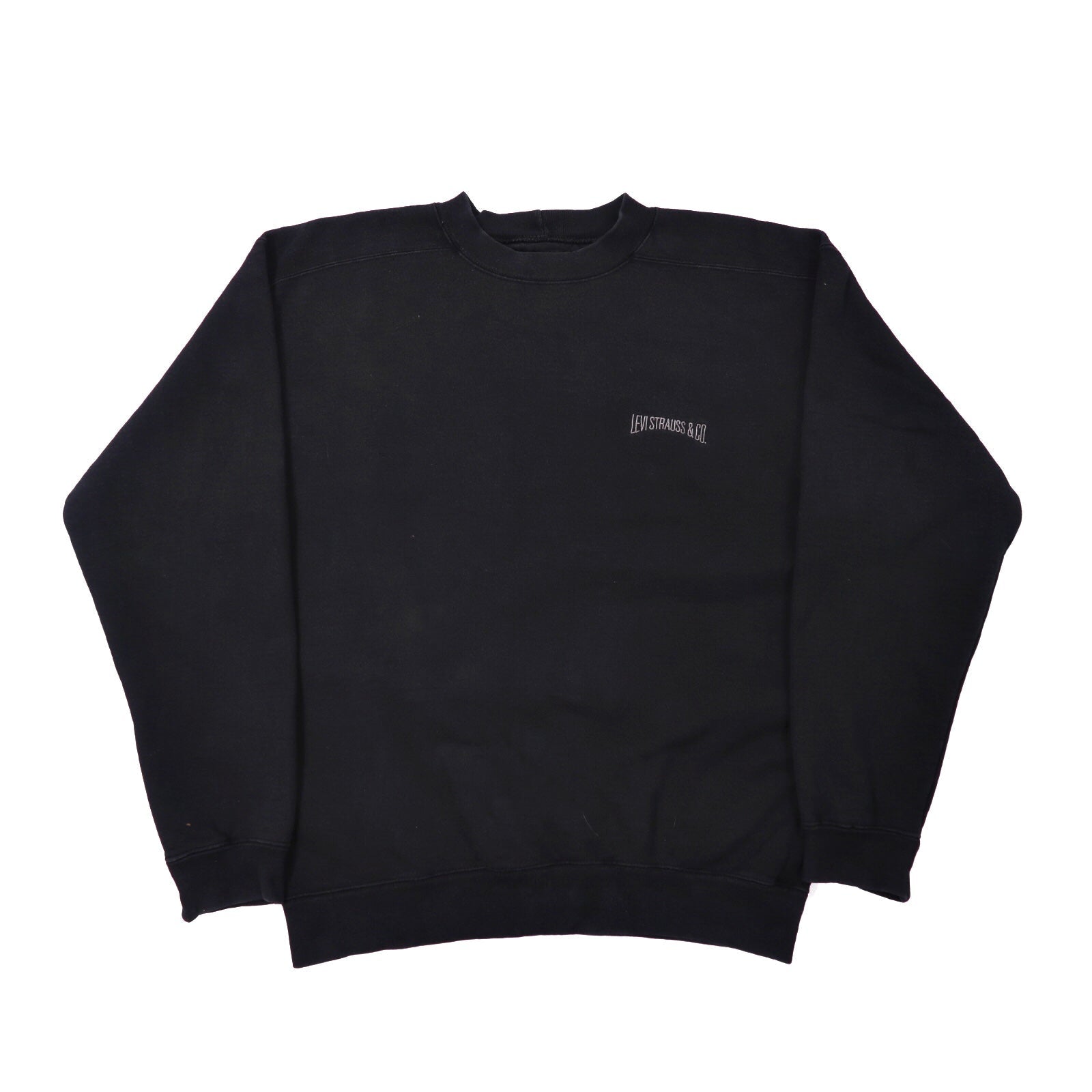 Levi Strauss & CO. Crewneck Sweatshirt M Black Cotton brushed