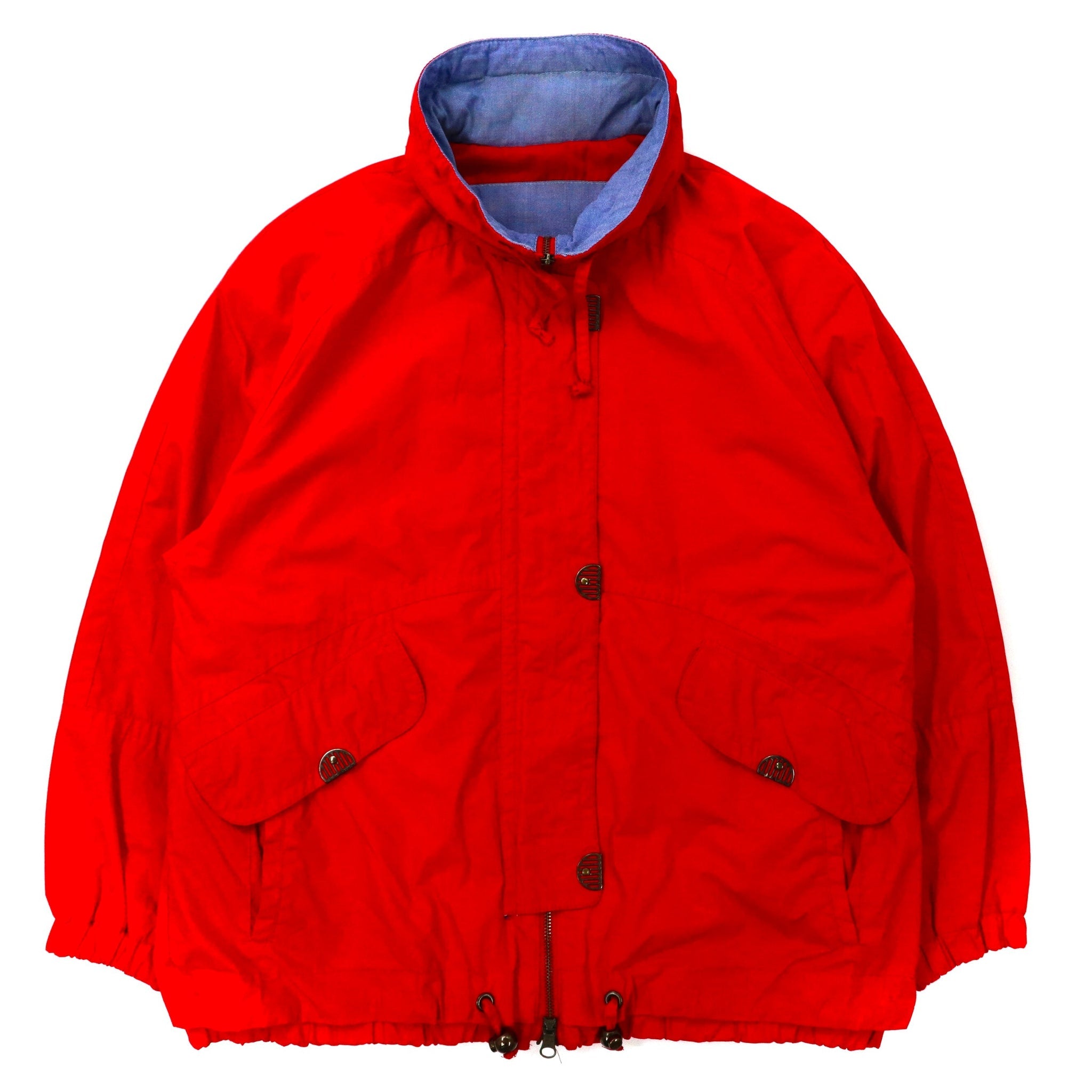 LONDON FOG Sailing Jacket XL Red Nylon Draw Code HOODIE storage