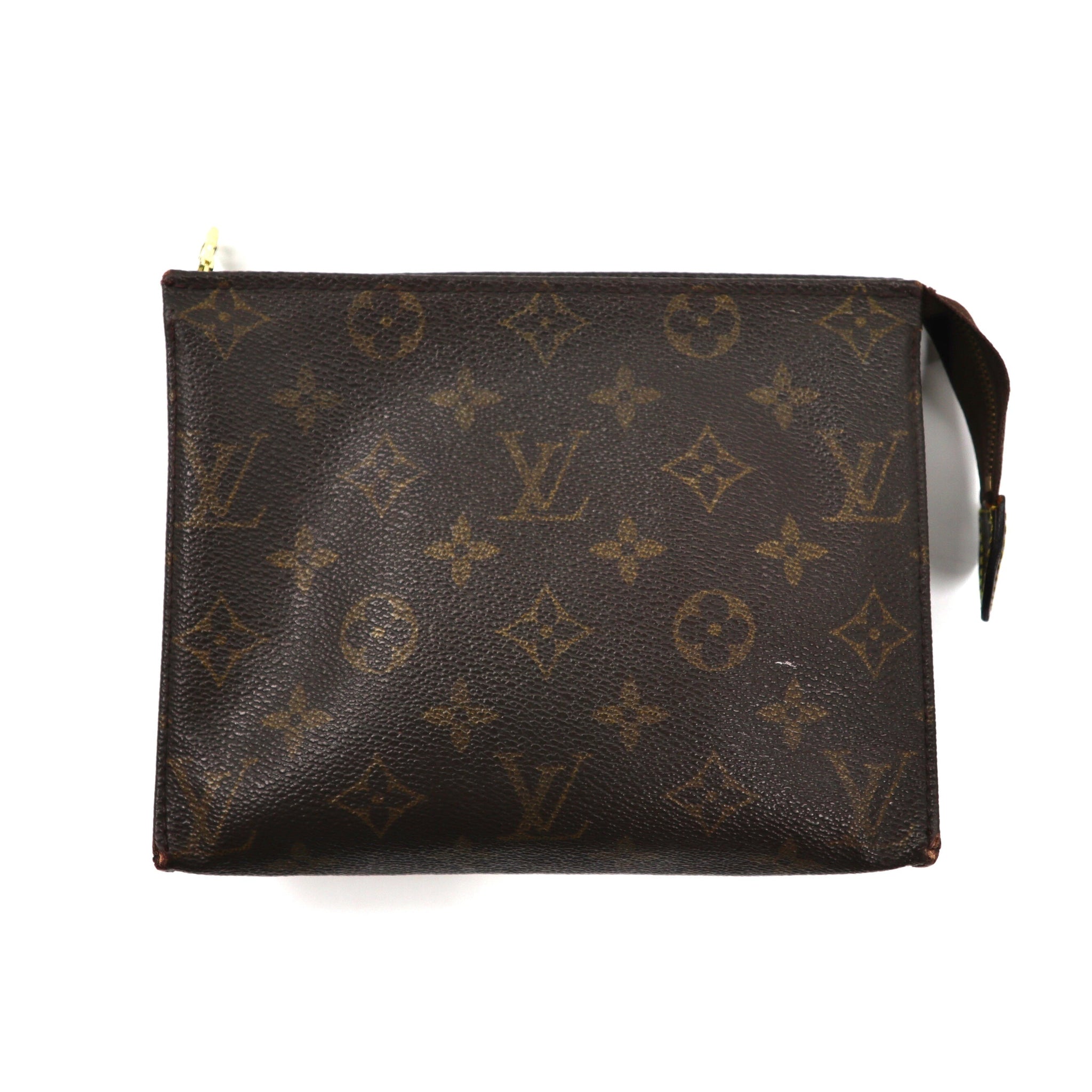 LOUIS VUITTON Pouch Brown PVC MONOGRAM M51960 Pouche Soufre France MADE  Vintage – 日本然リトテ