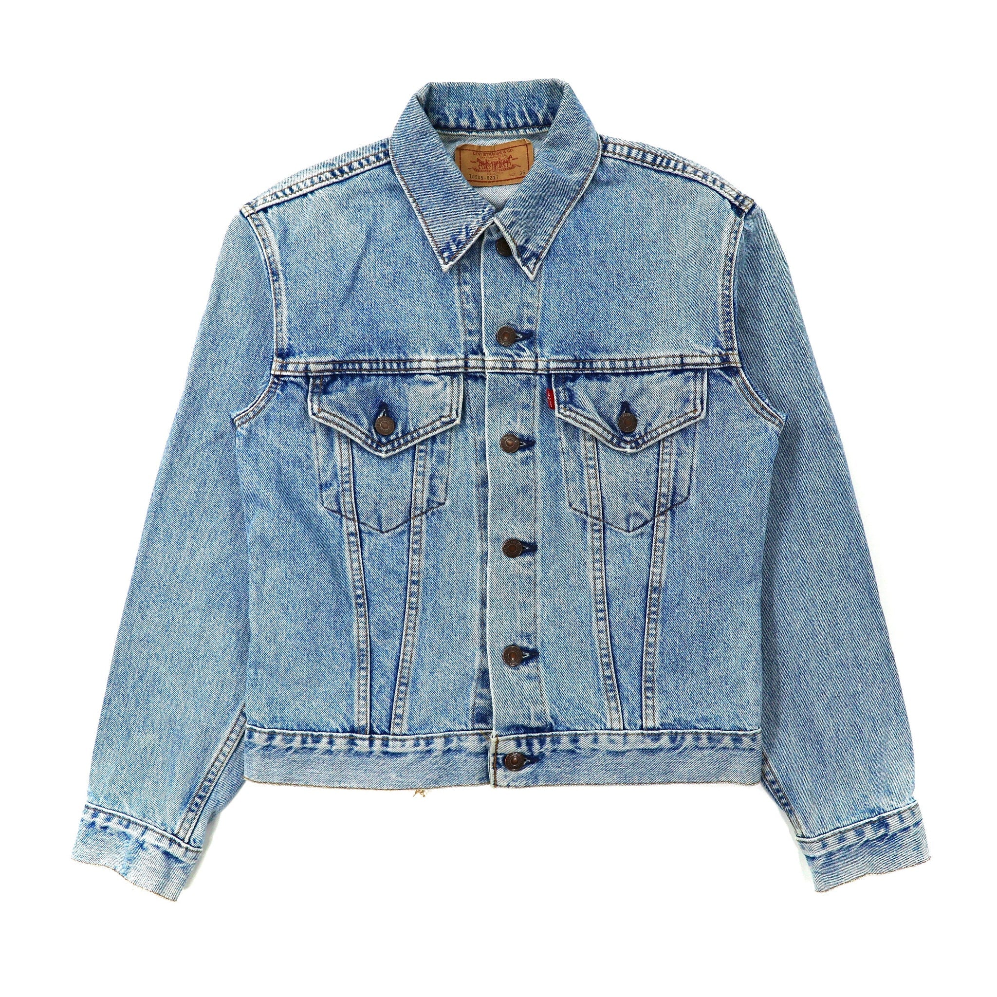 Levi's Denim Jacket 36 Blue 3rd Model 70505-0217 Button 527 Small