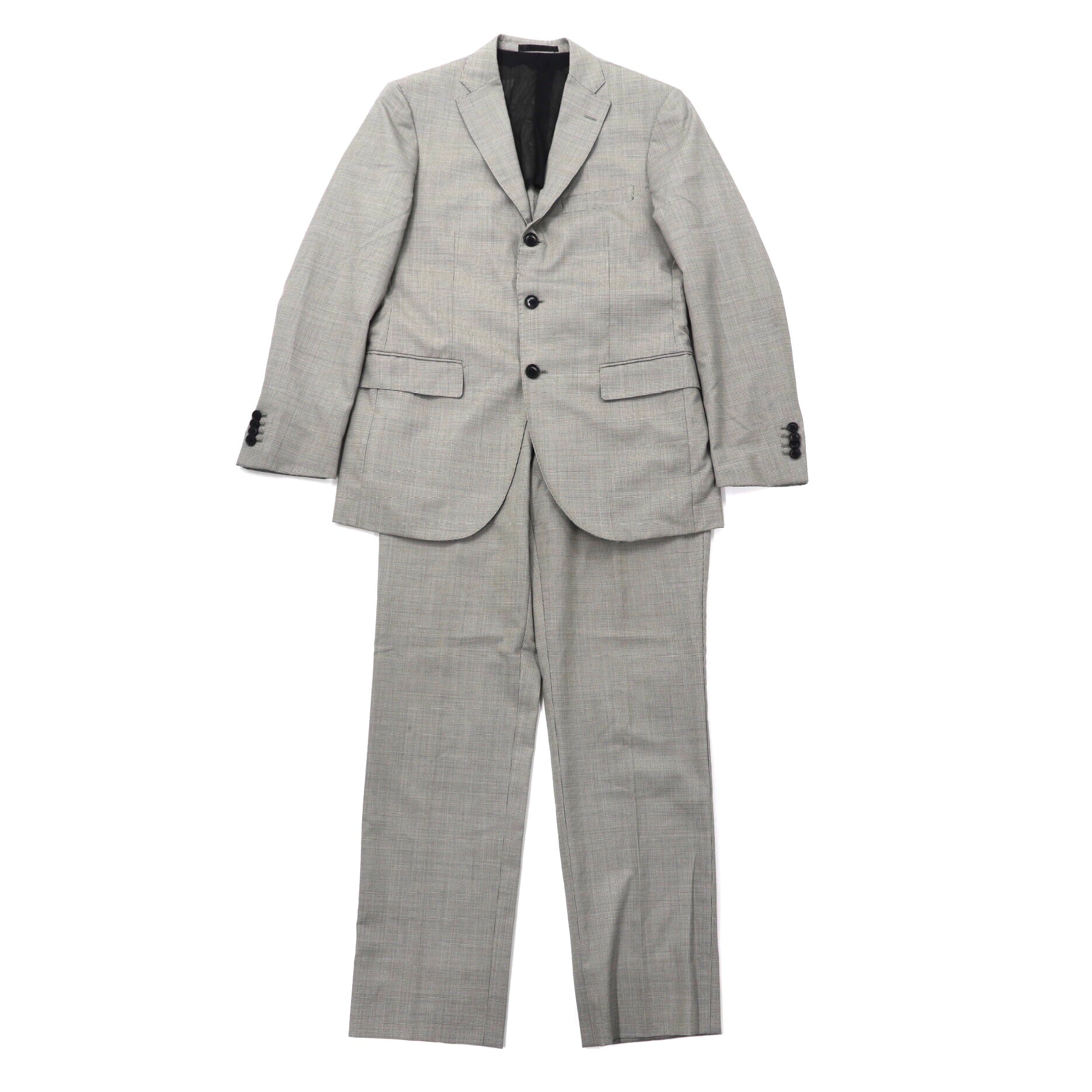 MALE & CO. Washable Suit Setup A6 Gray HOUNDSTOTH Polyester ...