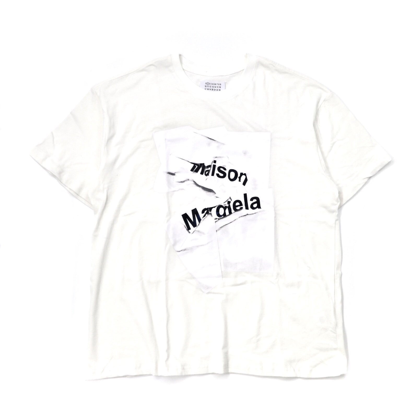 Maison Margiela Printed T-shirt 52 White Made in Italy Line 1 