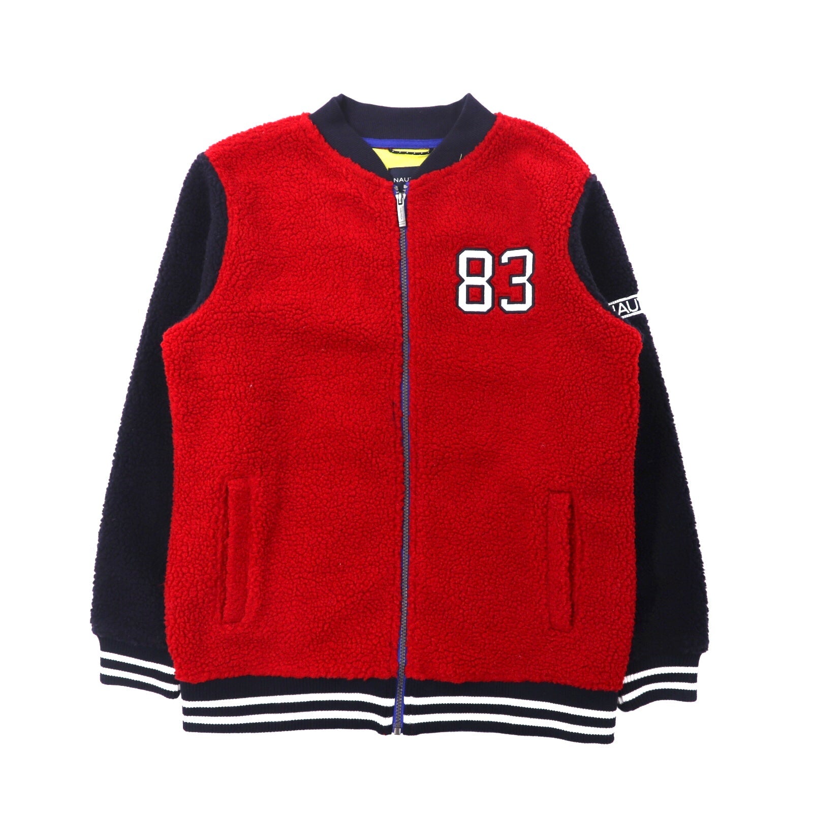 Nautica Varsity Jacket L Red Numbering Logo – 日本然リトテ