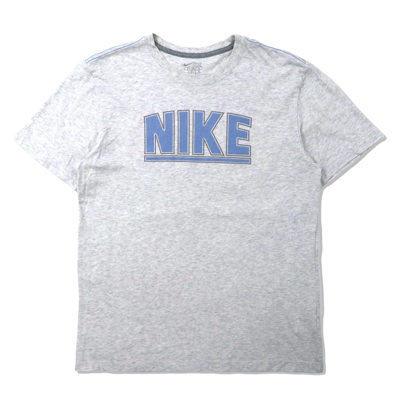 NIKE ビッグロゴプリントTシャツ XL グレー コットン – 日本然リトテ