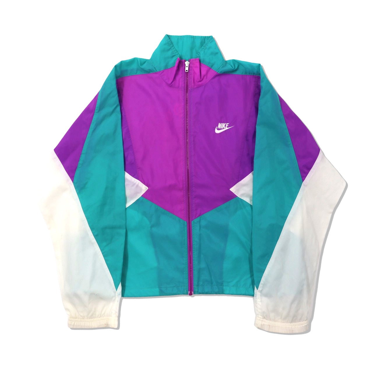 Nike Windbreaker M Purple Swash Logo Silver Tag 90s – 日本然