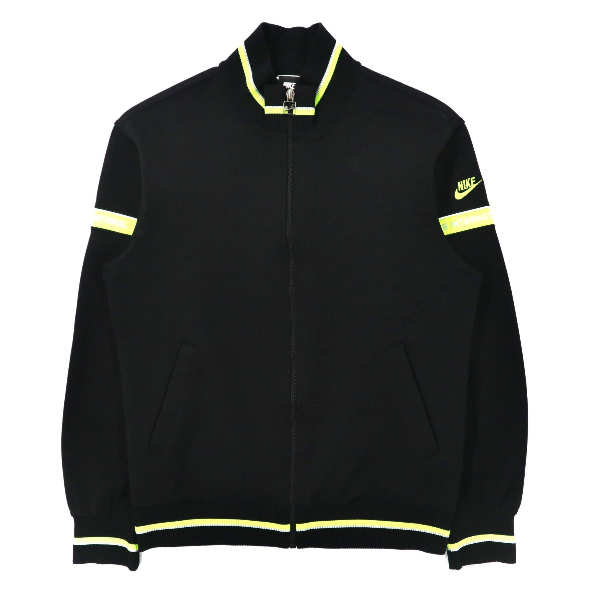 NIKE TRACK JACKET M Black Polyester International Swash logo