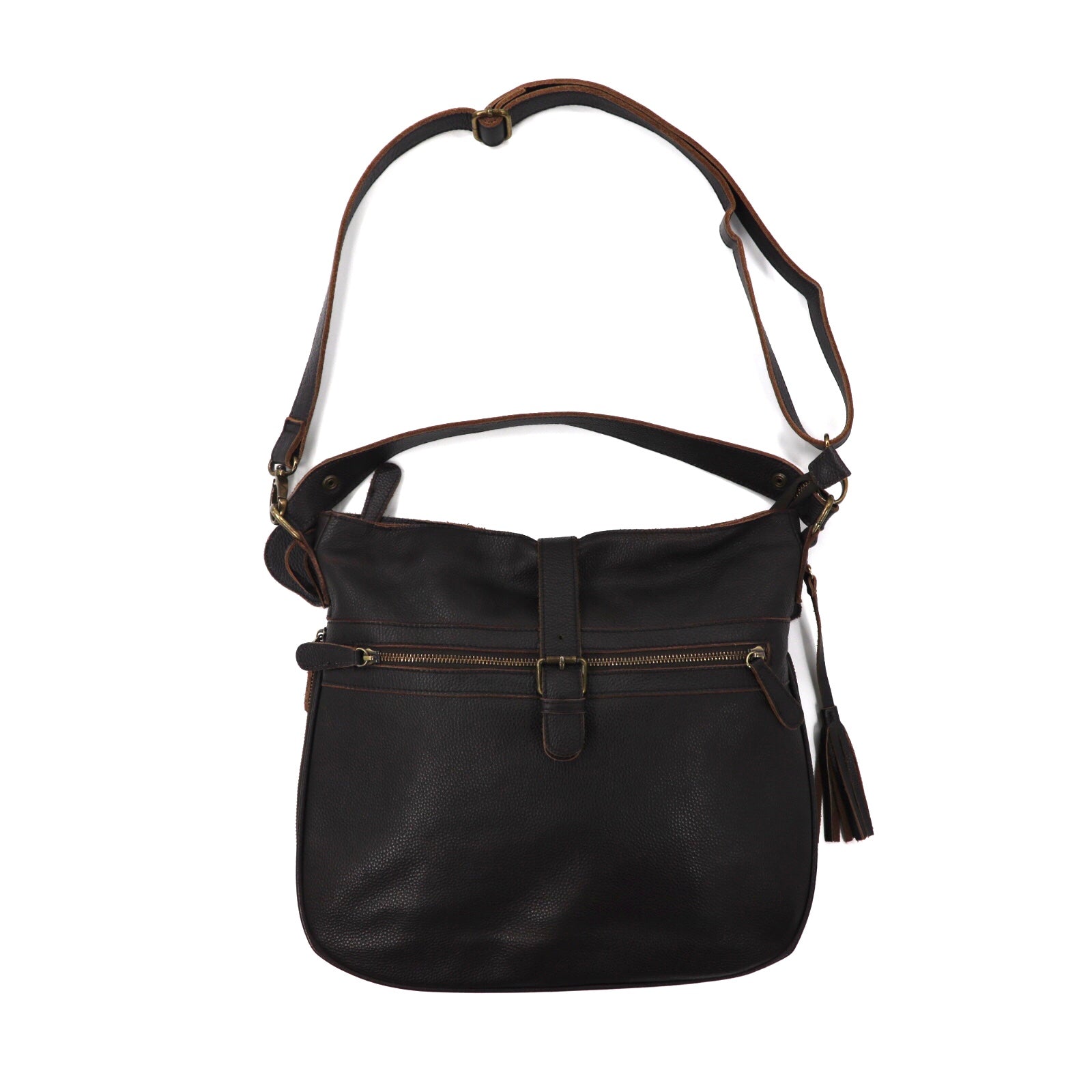 NOTRE FAVORI 2way shoulder bag brown leather – 日本然リトテ