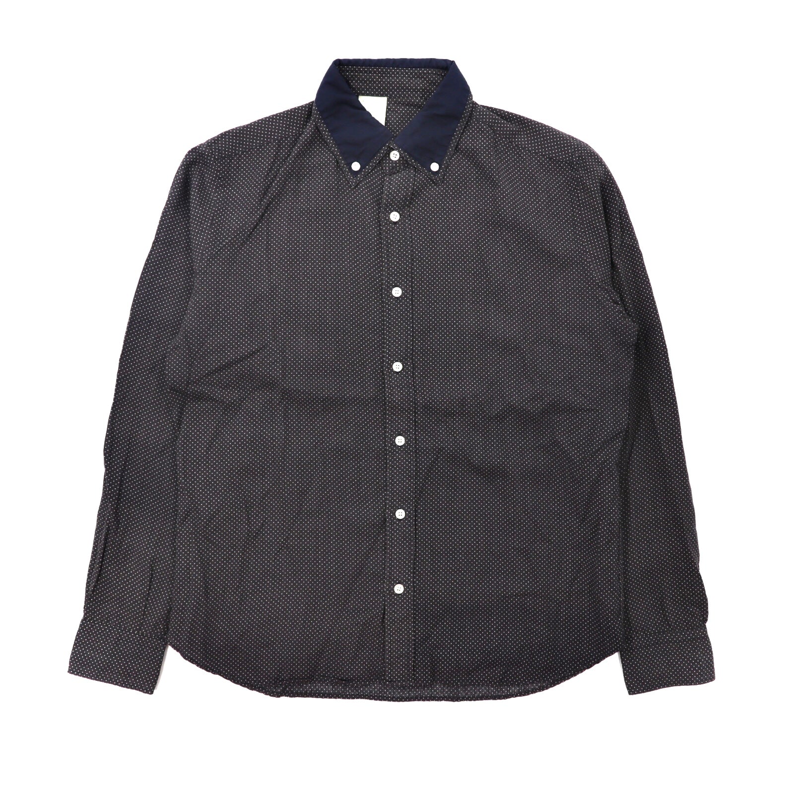 N.HOOLYWOOD BUTTON-DOWN Shirt 36 Gray Dot Cotton Japan MADE – 日本